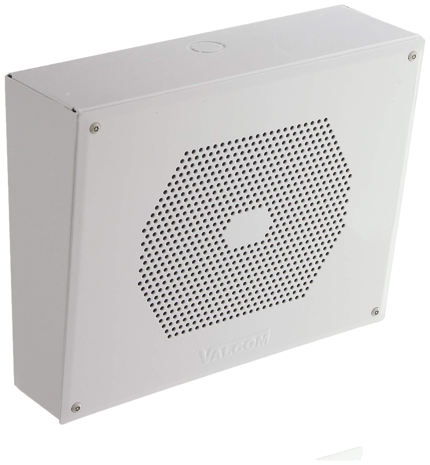 Valcom V 9852 Vandal Resistant Wall Speaker One Way Includes V 9807 Enclosure, 8 Inch