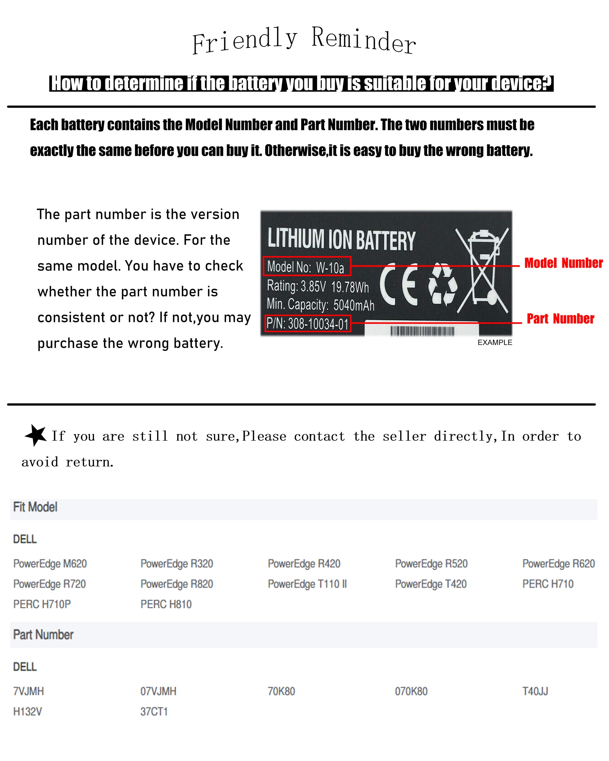 Bcxy Replacement Battery For Dell Perc H710 H710P H810, Poweredge M620 R320 R420 R520 R620 R720 R820 T110 Ii