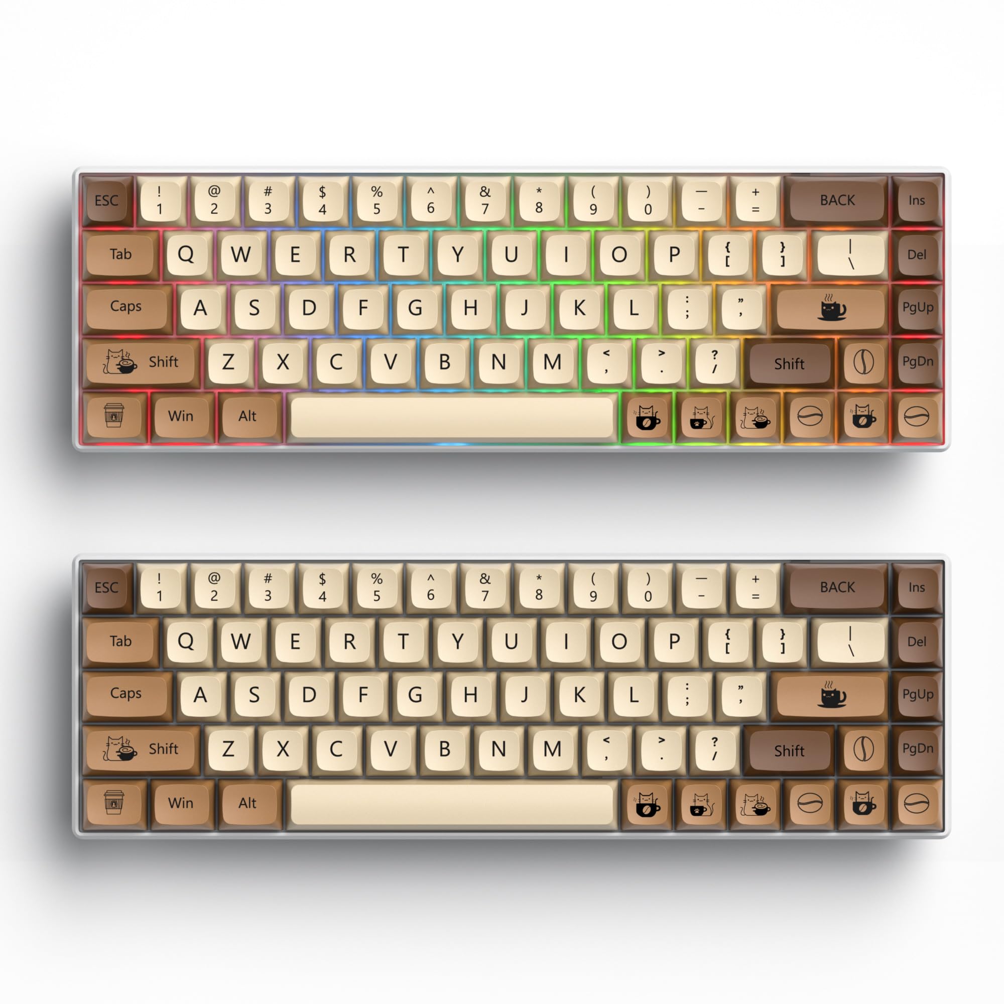 Guffercty Kred Coffee Cat Xda Profile Pbt Keycaps 75 Percent