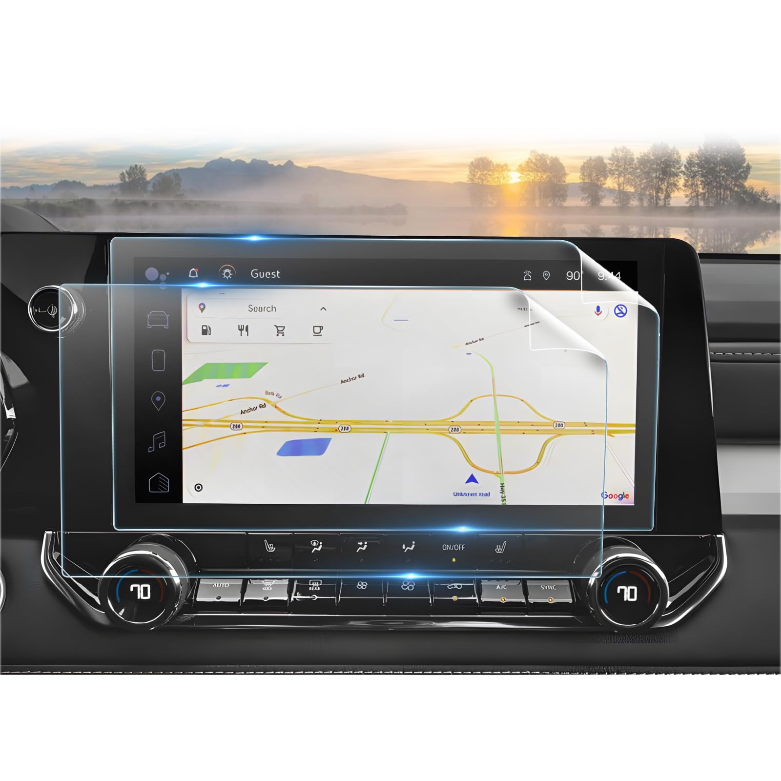 2 Pack Anti Reflection Screen Protector For 2023 2024 2025 Chevy Colorado Accessories 11.3' Ultra Clear Ar Screen Cover For Chevrolet Colorado Wt/Lt/Trail Boss