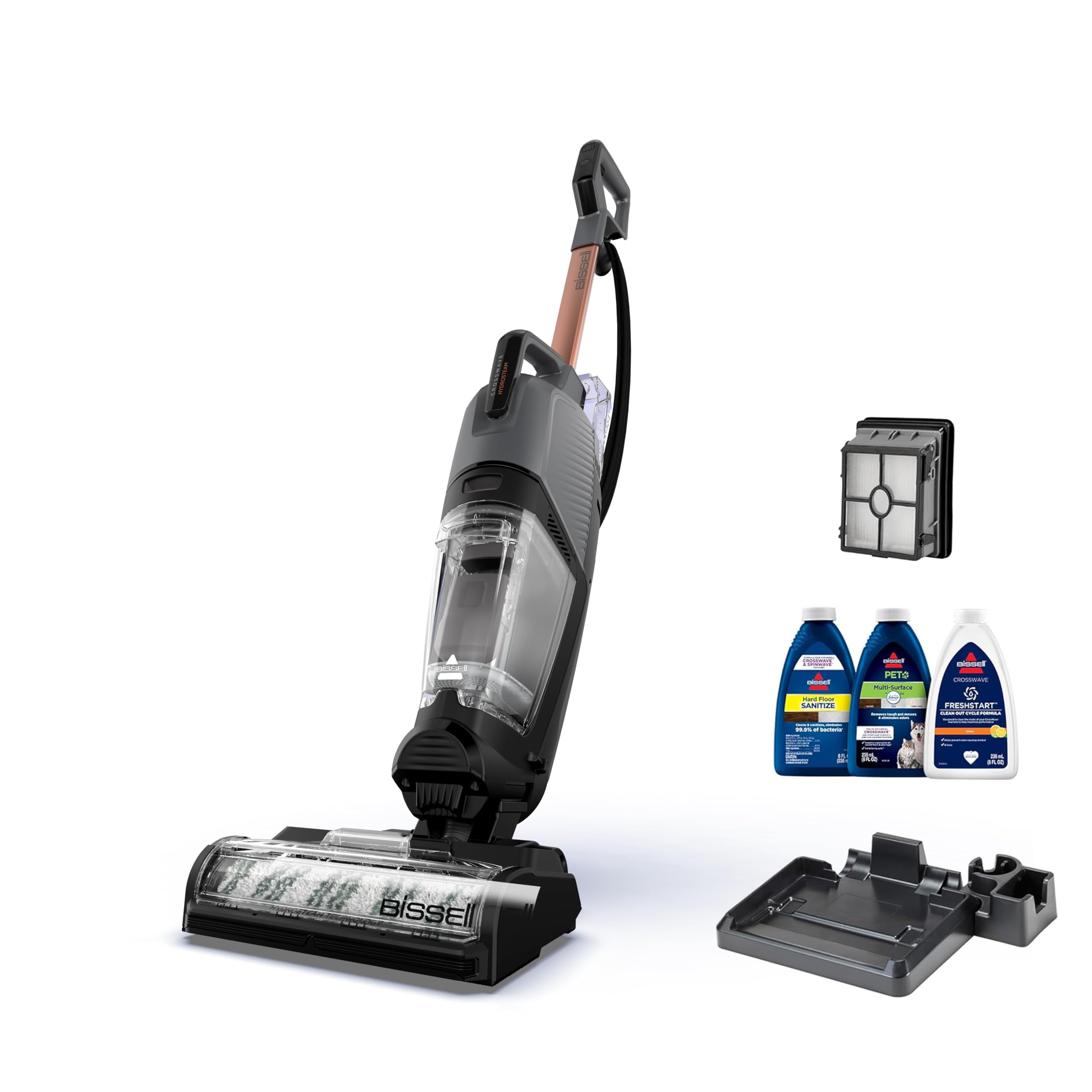 Bissell� Crosswave� Hydrosteam� Wet Dry Vac, Multi Purpose Vacuum, Wash, And Steam, Sanitize Formula Included, 35151