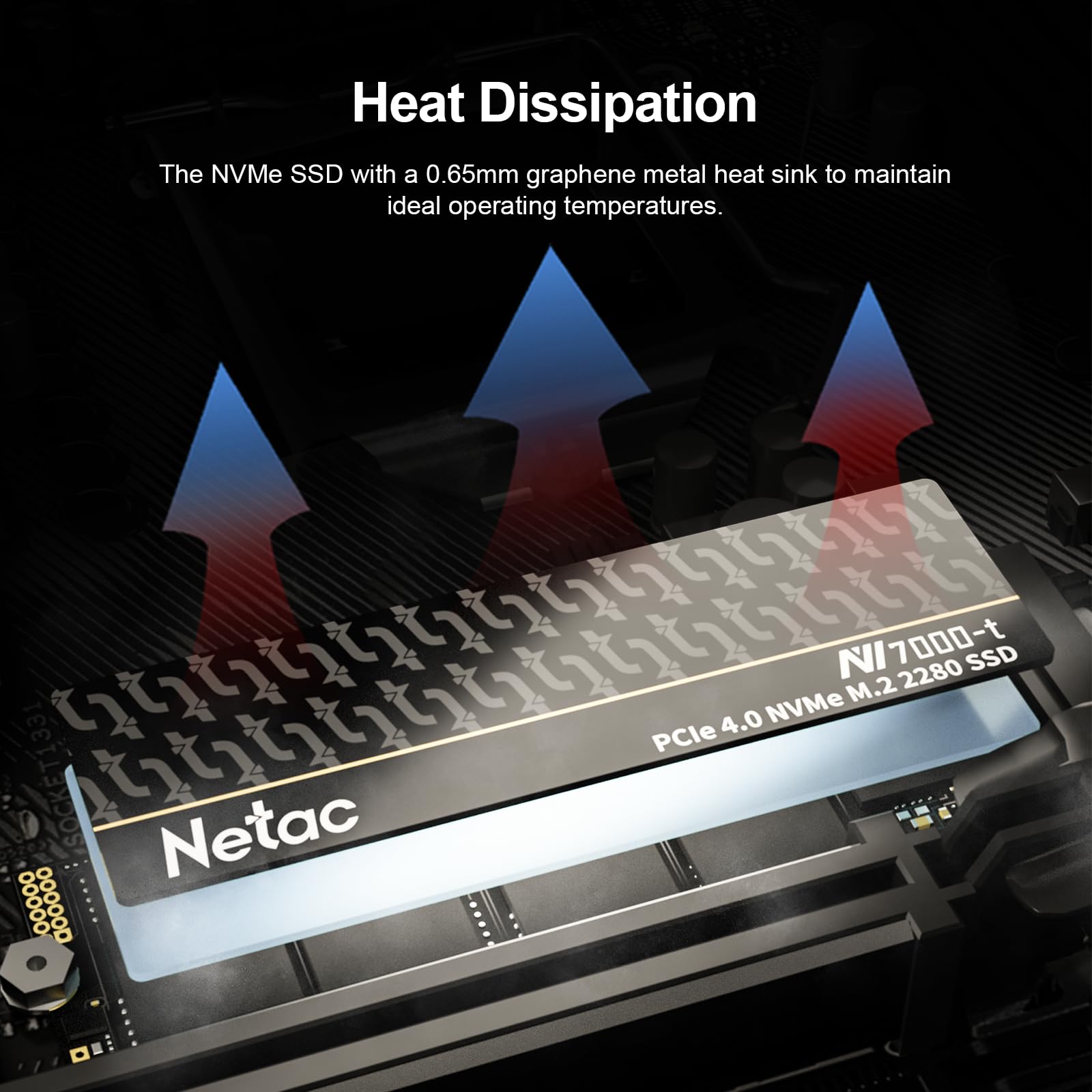 Netac 4Tb Pcie Gen4X4 M.2 Ssd Up To 7,300 Mb/S Nvme Internal Ssd With Aluminum Heatspreader High Performance Storage For Desktop And Laptop Pcs Works With Ps5, Nv7000 T