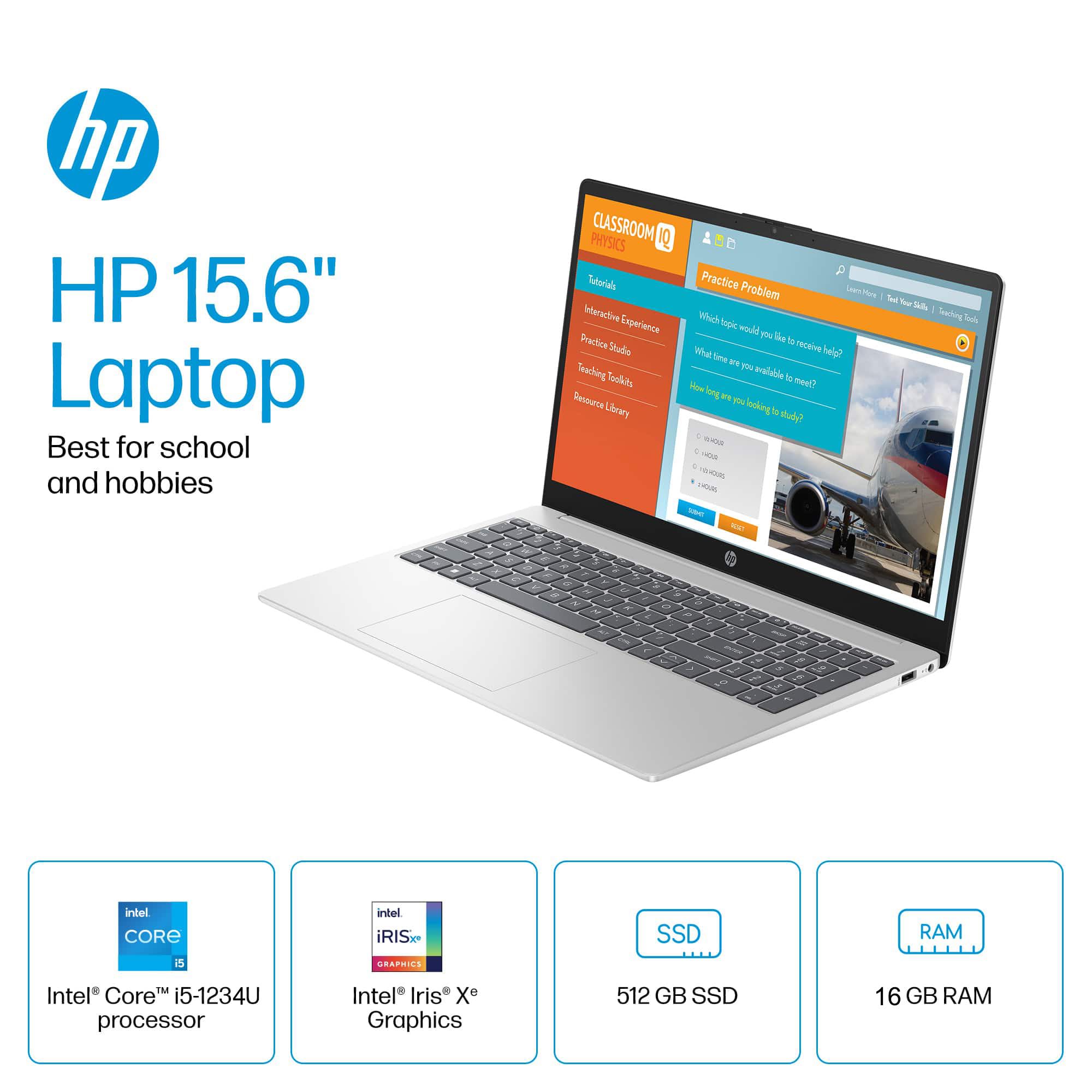 Hp 15 Laptop (15.6 Fhd Touchscreen, Intel Core I5-1334U (> I7-1255U), 16Gb Ram, 512Gb Ssd) For Business, Students, Home, 10-Hour