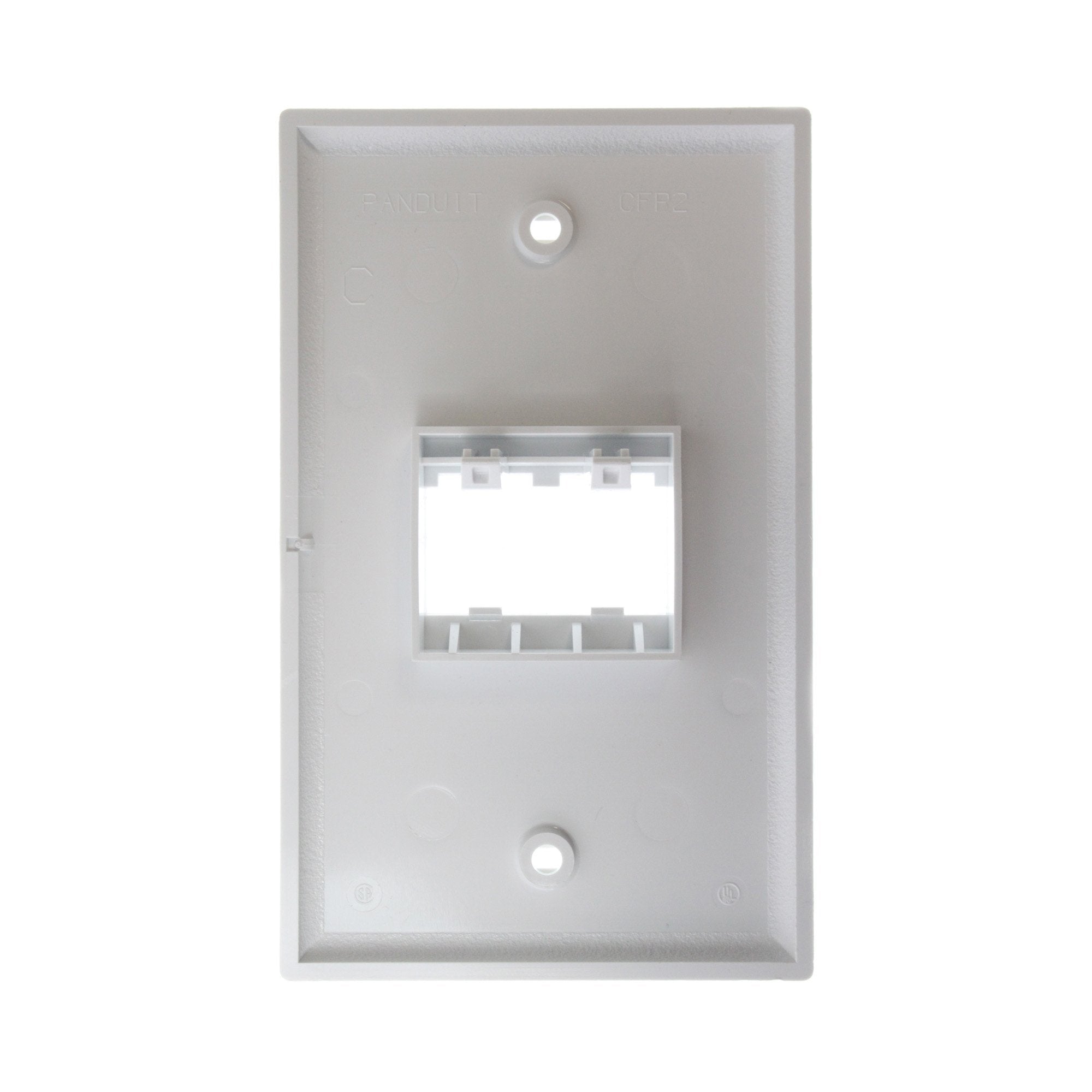 Panduit Cfp2Wh 1 Gang 2 Port Faceplate, White