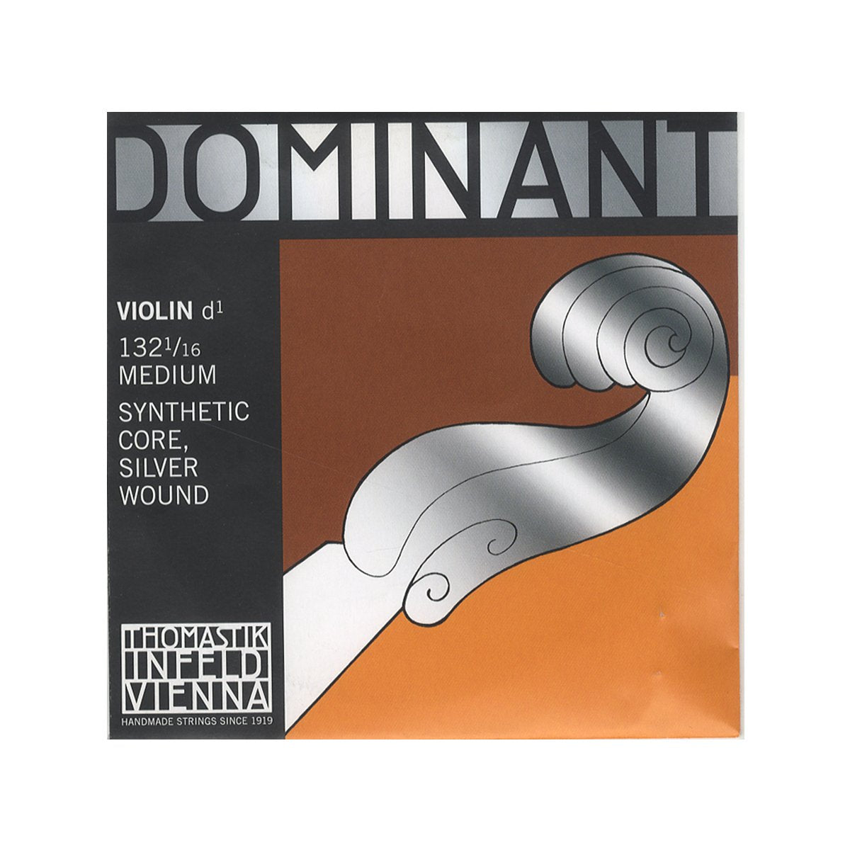 Thomastik-Infeld 132.11600000000001 Dominant Violin String, Single D String, 132, 1/16 Size, Aluminum Wound