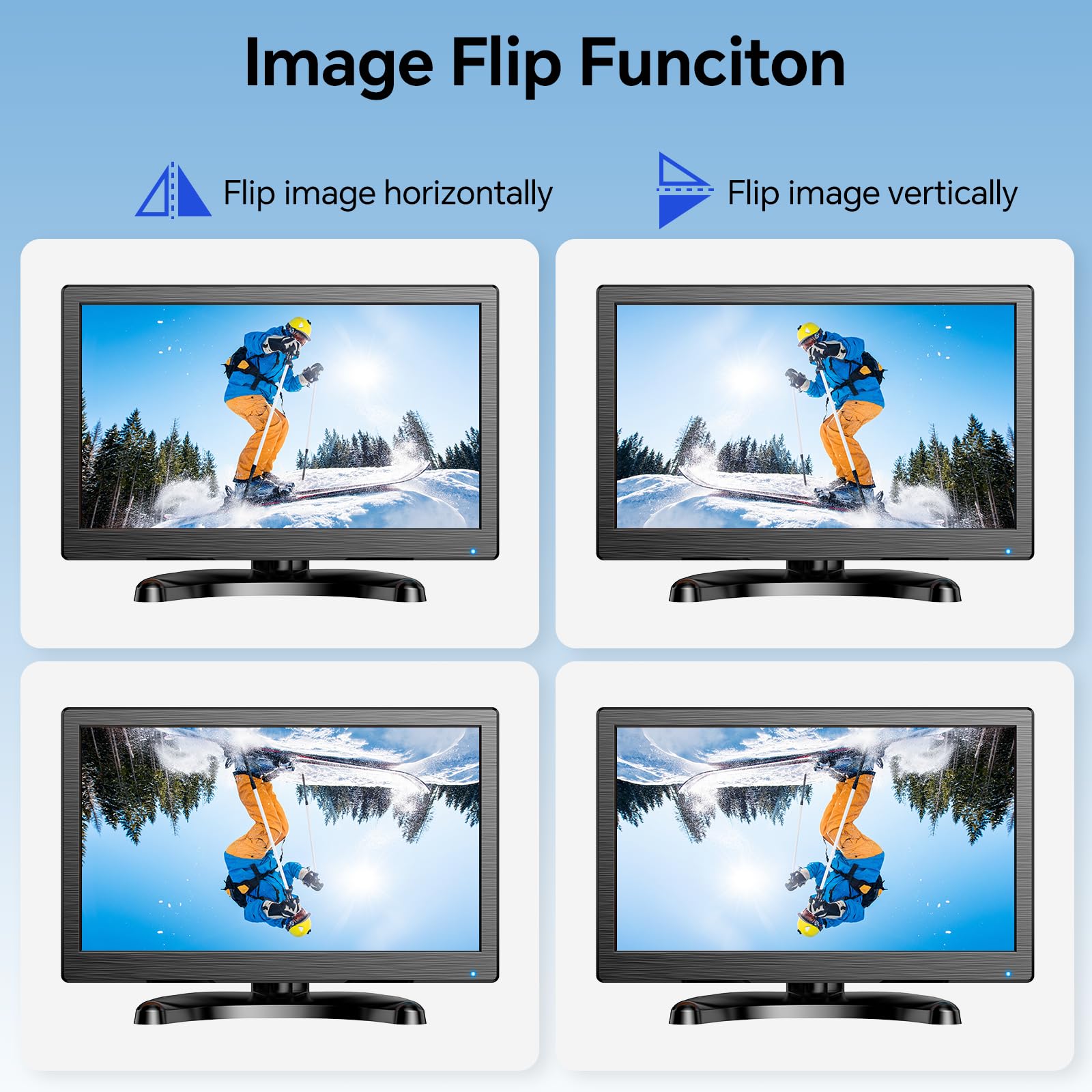 Eyoyo Cctv Monitor 12 Inch Small Computer Monitor 1920X1080P Mini Led Monitor Display With Hdmi Vga Av Bnc Usb Ports Ips Screen