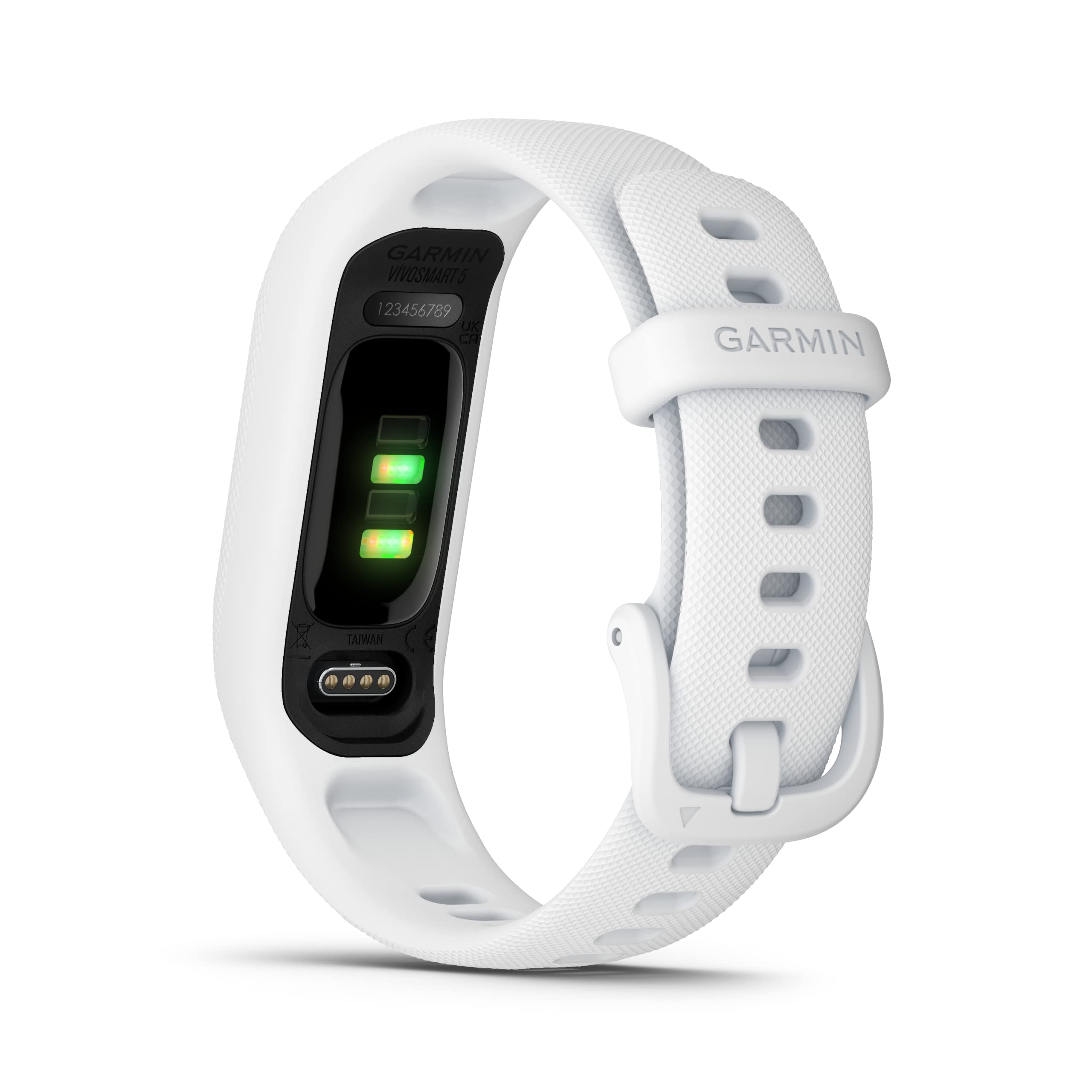 Garmin V  Vosmart 5, Fitness Tracker, Long Lasting Battery, Simple Design, White