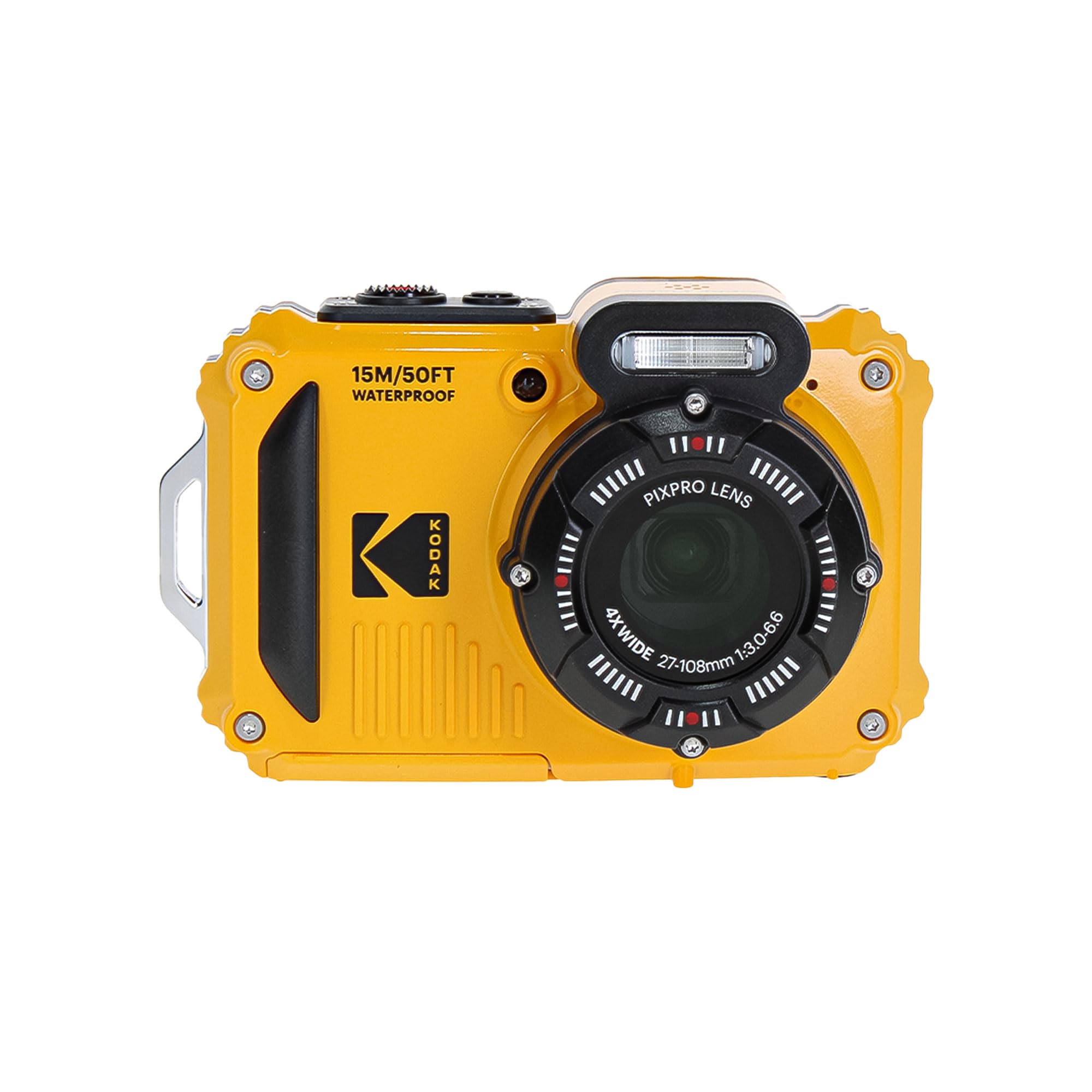 Kodak Pixpro Wpz2 Rugged Waterproof Shockproof Dustproof Wifi Digital Vlogging Camera 16Mp (Yellow) Bundle With 32Gb Memory Card