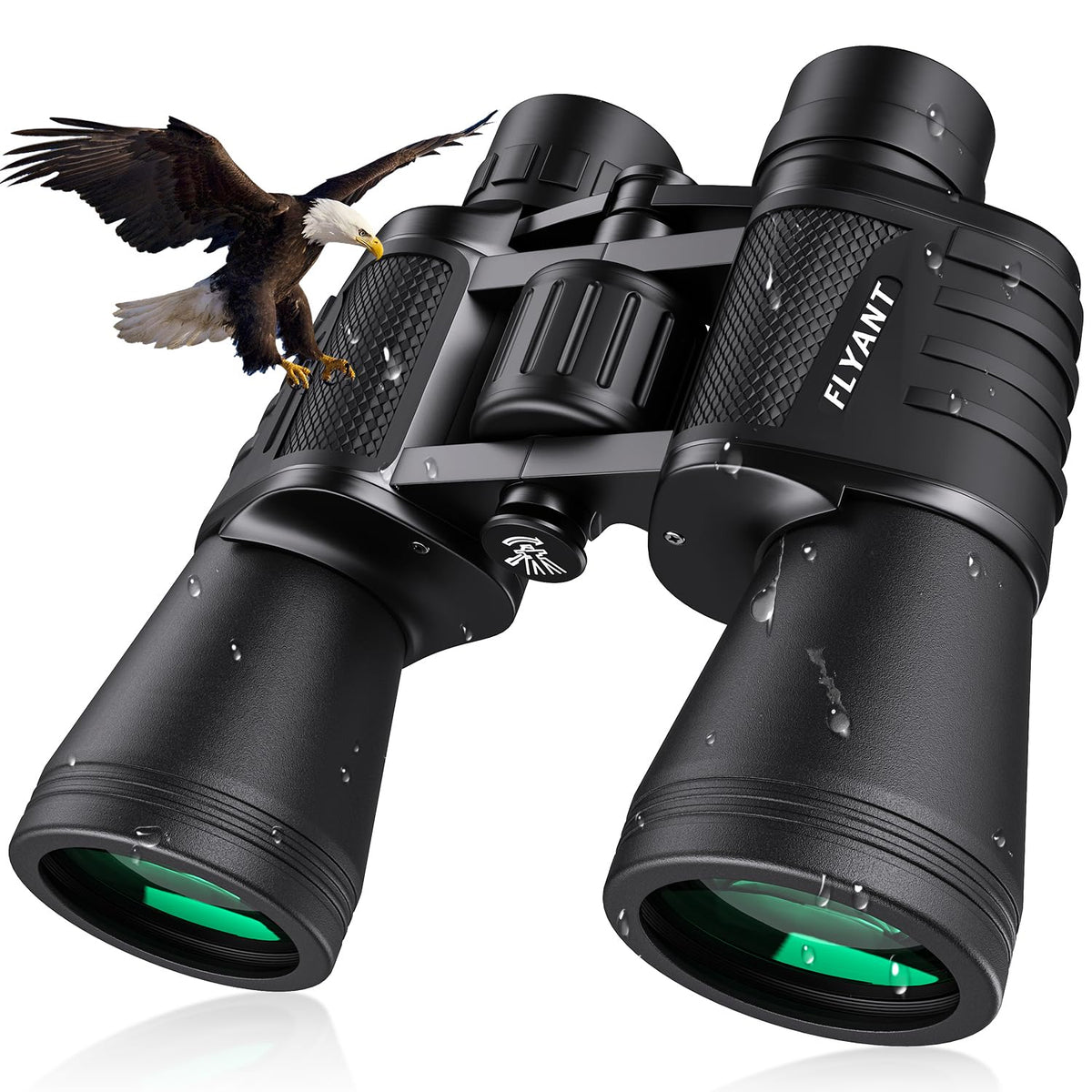 20X50 High Powered Binoculars For Adults, Waterproof Compact Binoculars With Low Light Vision For Bird Watching Hunting Football