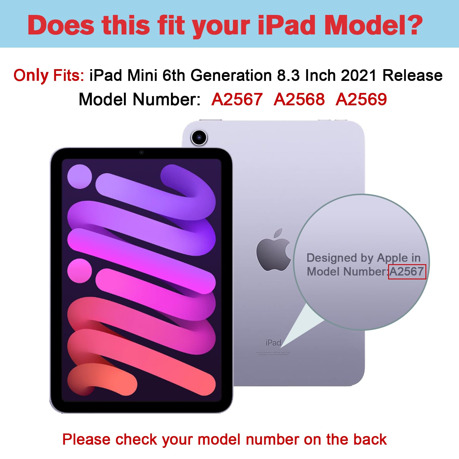 Procase Privacy Screen Protector For Ipad Mini 7Th(A17 Pro) 2024 / Mini 6Th Generation 8.3' 2021, Anti Spy Tempered Glass Film Guard For Ipad Mini 7 6 8.3 Inch  1 Pack