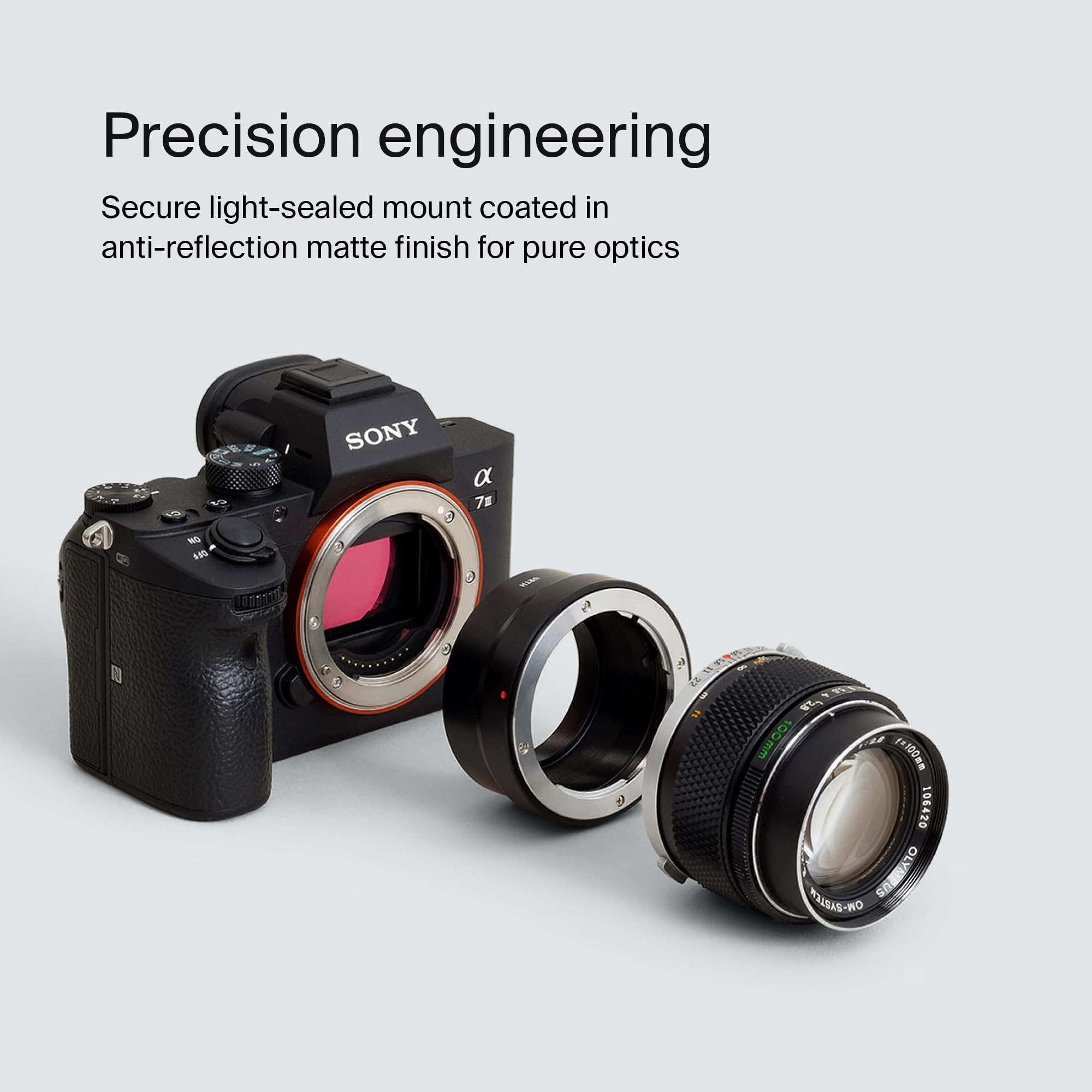 Urth Lens Mount Adapter: Compatible With Olympus Om Lens To Sony E Camera Body