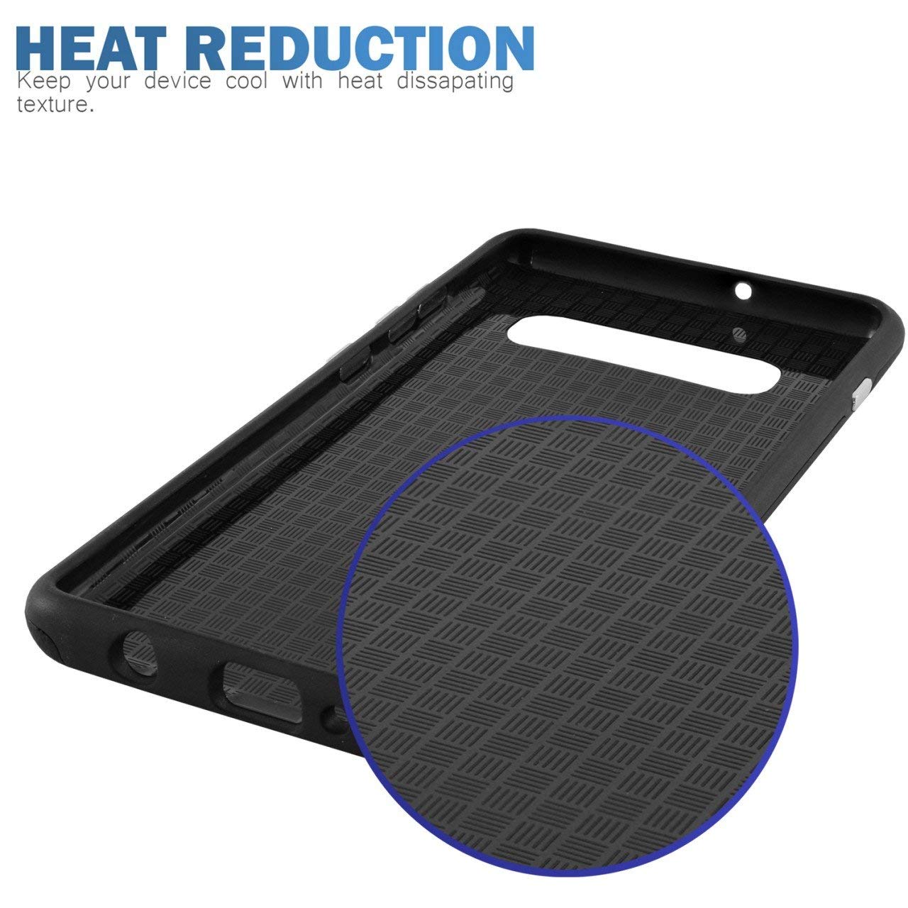 Casesondeck Case Compatible With [Lg Stylo 5 (2019)] [Tactical Grip] Dual Layer Hybrid Case Shock Enhanced Grip Rubberized Exter