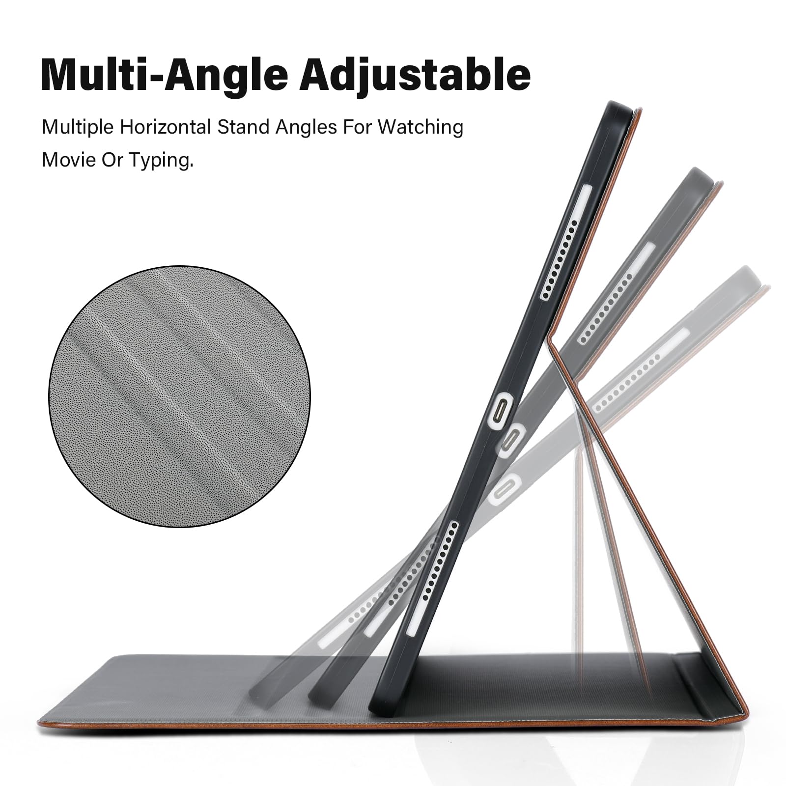 Hfcoupe For Ipad Air 2024 13 Inch Case M2, Lightweight 12.9 Inch Ipad Pro 6Th/5Th Gen Cover With Elastic Pencil Holder And Magne