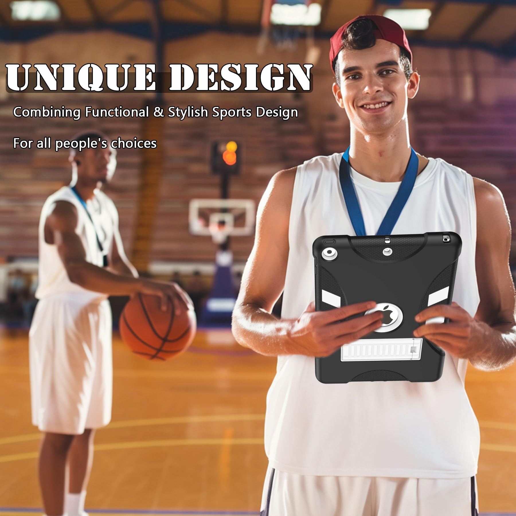 Rantice Case For Ipad 9Th/8Th/7Th Generation   Heavy Duty Shockproof Rugged Protective Case Ipad 10.2'' Cover With Built In Stan