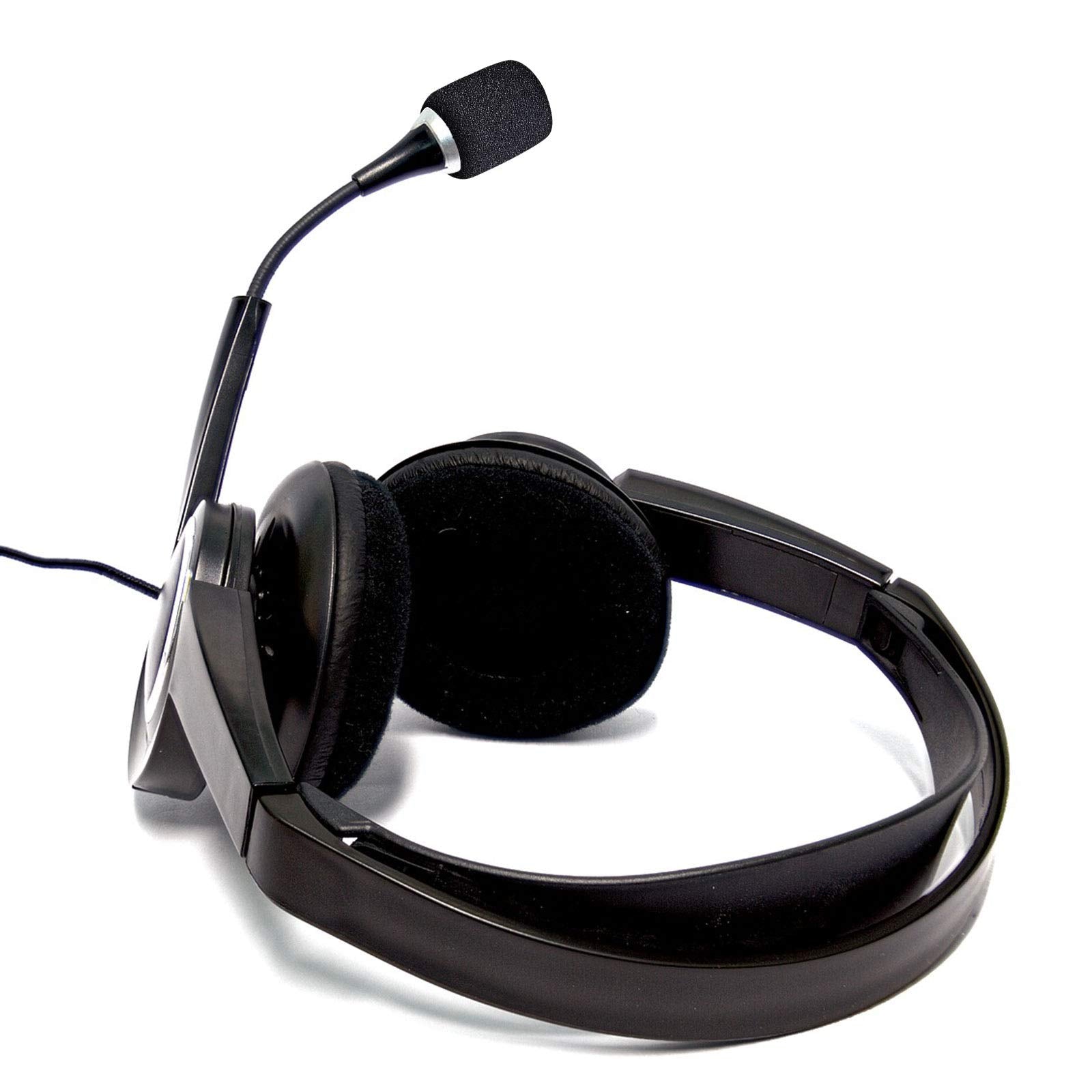 Weewooday 50 Pieces Foam Microphone Windscreen Mic Covers Foam Protection For Small Lapel And Headset Microphones, Black