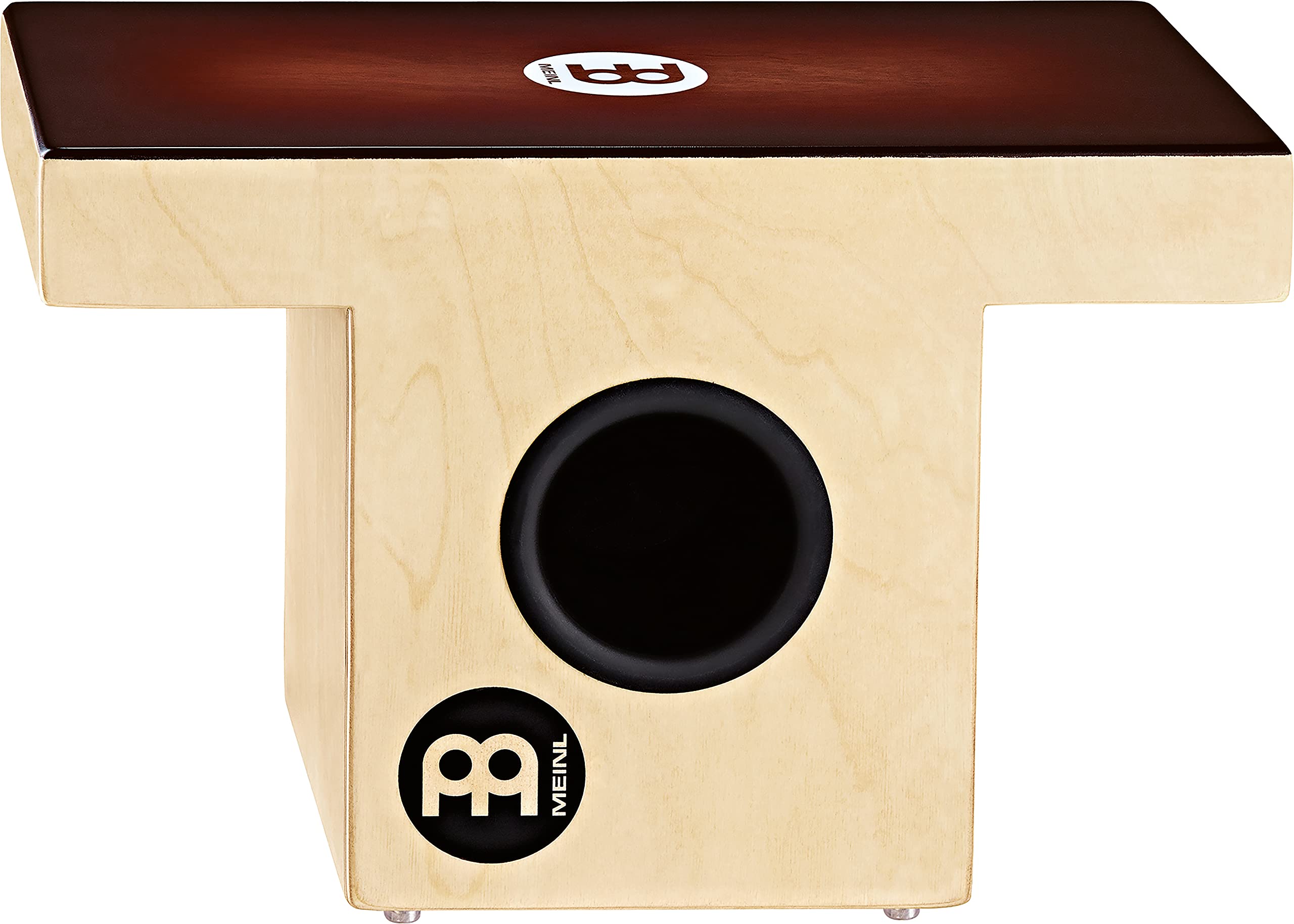 Slaptop Cajon Box Drum with Internal Snares and Forward Projecting Sound Ports  NOT MADE IN CHINA  Espresso Burst Playing Surf