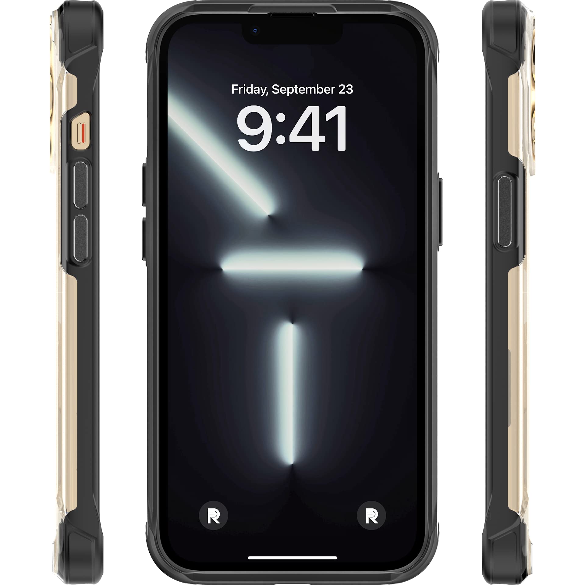 Rebel Clear Iphone 13 Pro Case [Crystal Series Gen 3] Magsafe Compatible, Non Yellowing Anti Scratch, Protective Shockproof Bump