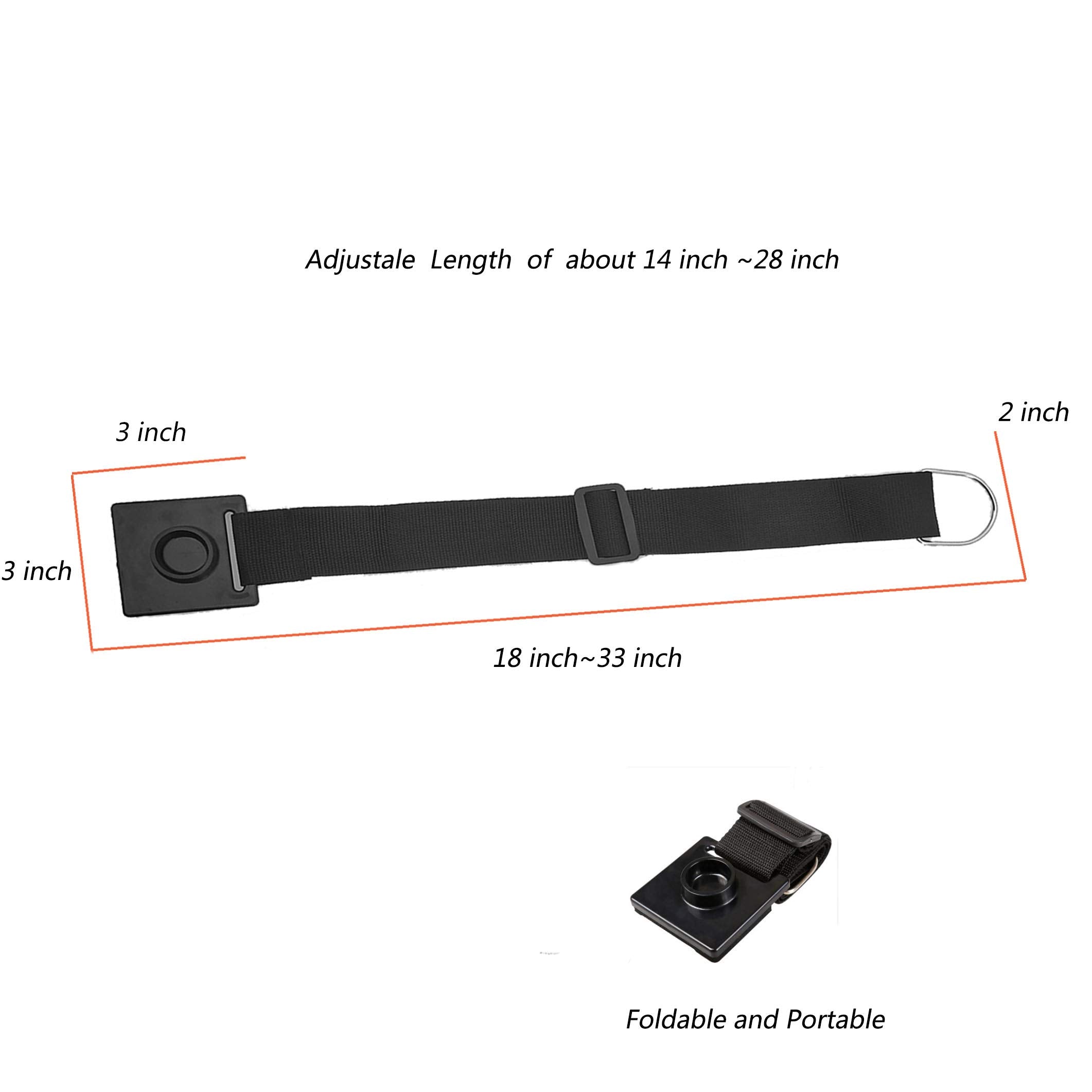 Farcaya Cello Endpin Anchor Non Slip Stopper Rest Holder Stand Antiskid Device Adjustable Strap With Thick Pad