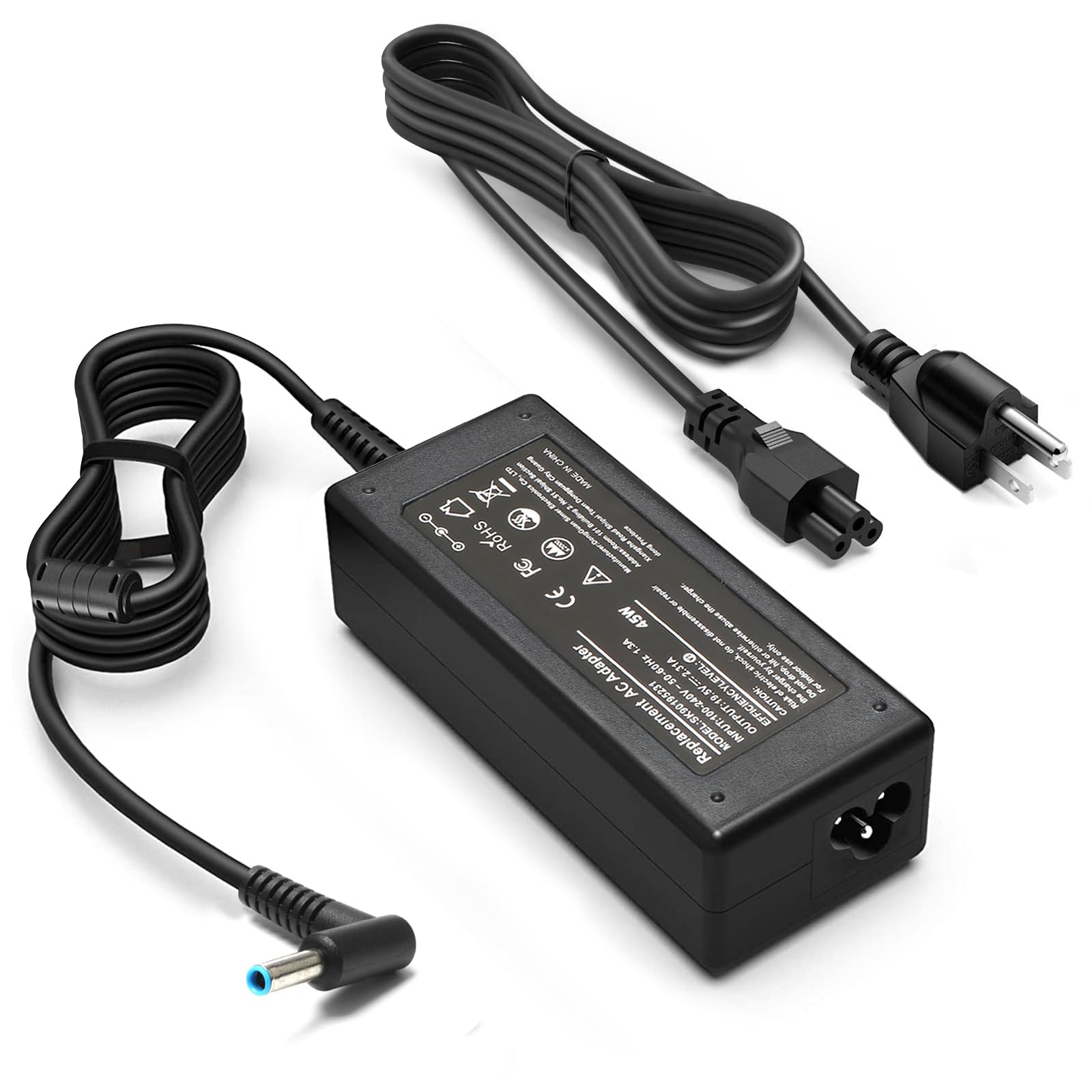 45W 19.5V 2.31A Laptop Charger For Hp 14 Inch Laptop 14 Dk 14 Dq 14 Df 14 Dh 14 Ac 14 Ak 14 Al 14 Ba Series, 14 Df0023Cl 14 Df00