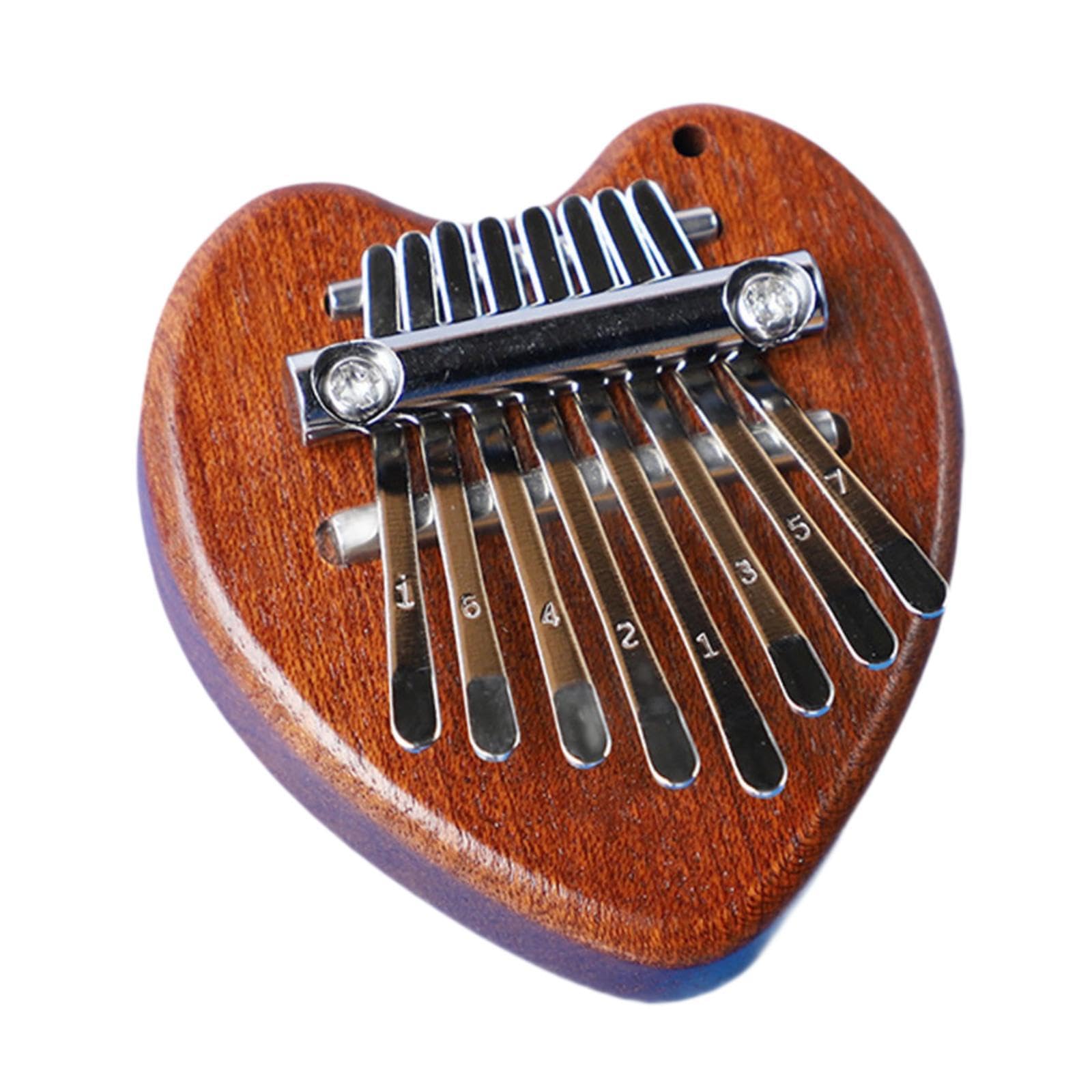 Bnf Beginner Finger Instrument Mini Thumb Piano 8 Keys For Ornaments Music Lover Heart