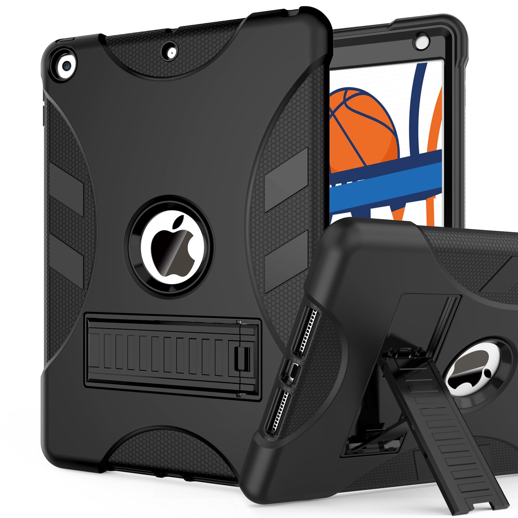 Rantice Case For Ipad 9Th/8Th/7Th Generation 2021/2020/2019   Heavy Duty Shockproof Rugged Protective Case Ipad 10.2'' Cover Wit