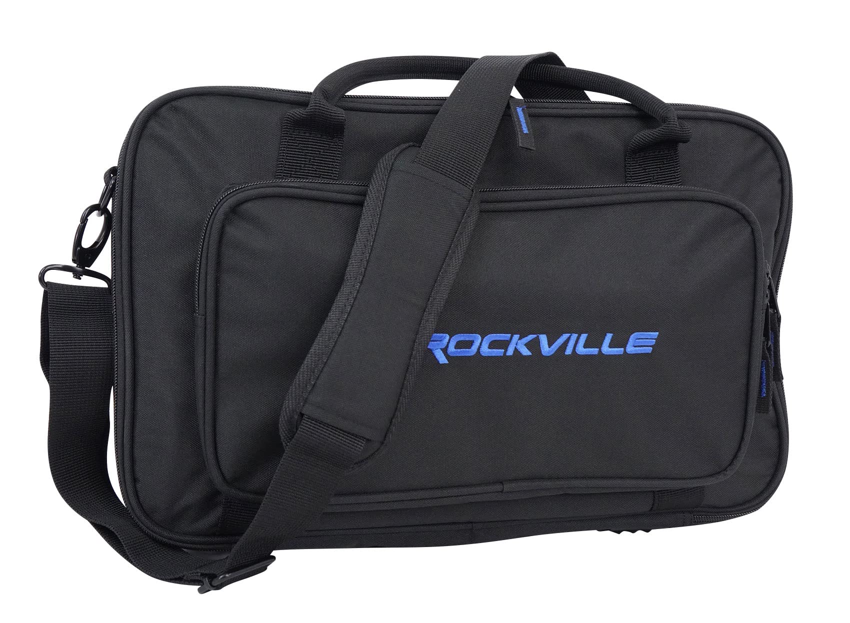 Rockville Mcb16 Gig Bag Case For Dj/Midi/Keyboard Controllers, Fits Gear Up To 16 X 10.5 X 3 Inches, 8Mm Foam, Rainproof, Ykk Zi