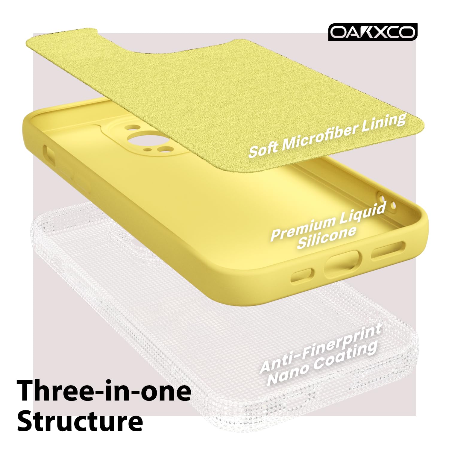 Oakxco For Iphone 13 Pro Max Phone Case Liquid Silicone, Cute Thin Slim Soft Rubber Tpu Plain Smooth Gel Cover For Women Girl Ae