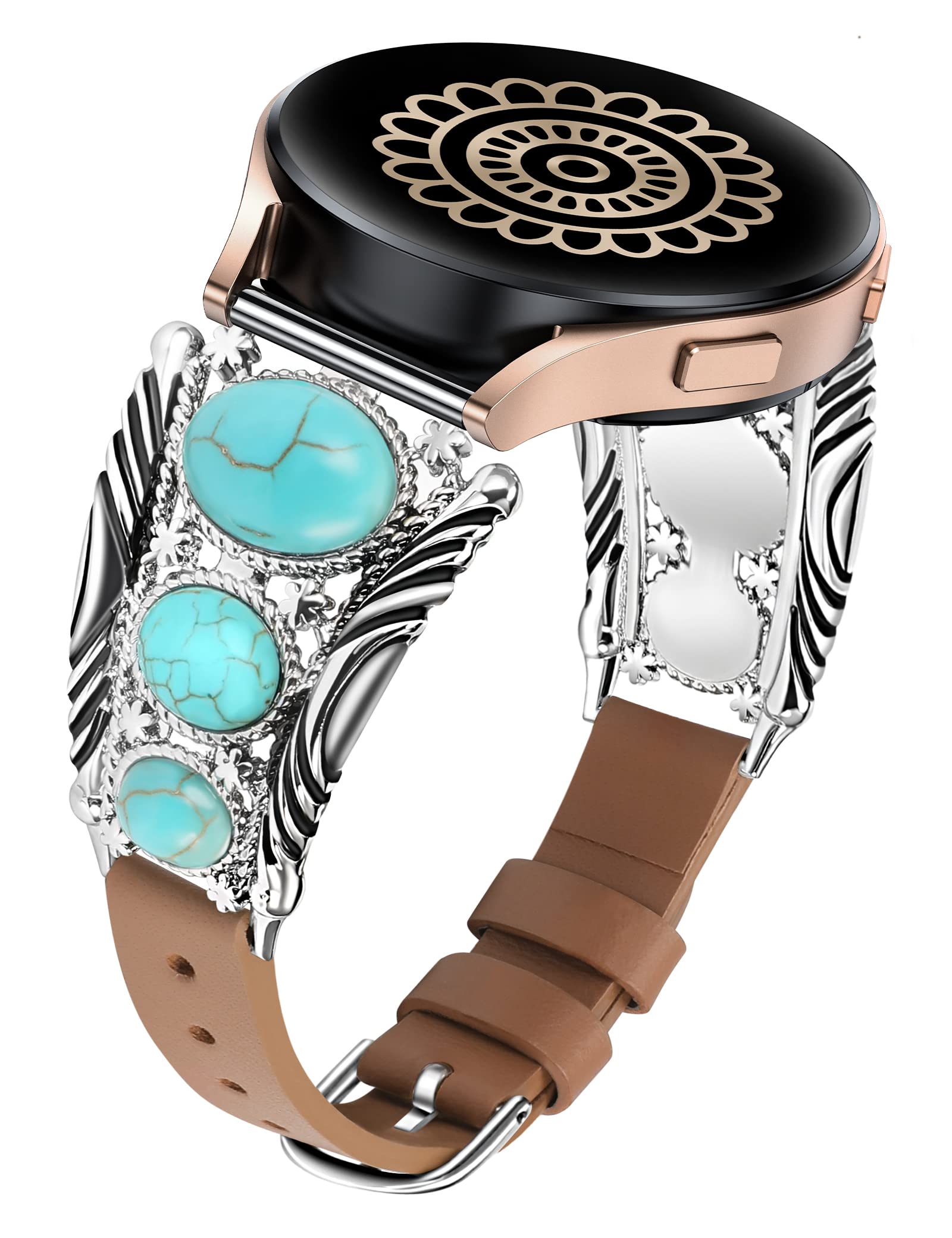 Minyee Compatible With Samsung Galaxy Watch 6/5/4/Active 2 40Mm 44Mm/Watch 5 Pro 45Mm/Watch 6 Classic/Watch 3 41Mm Band Women, L