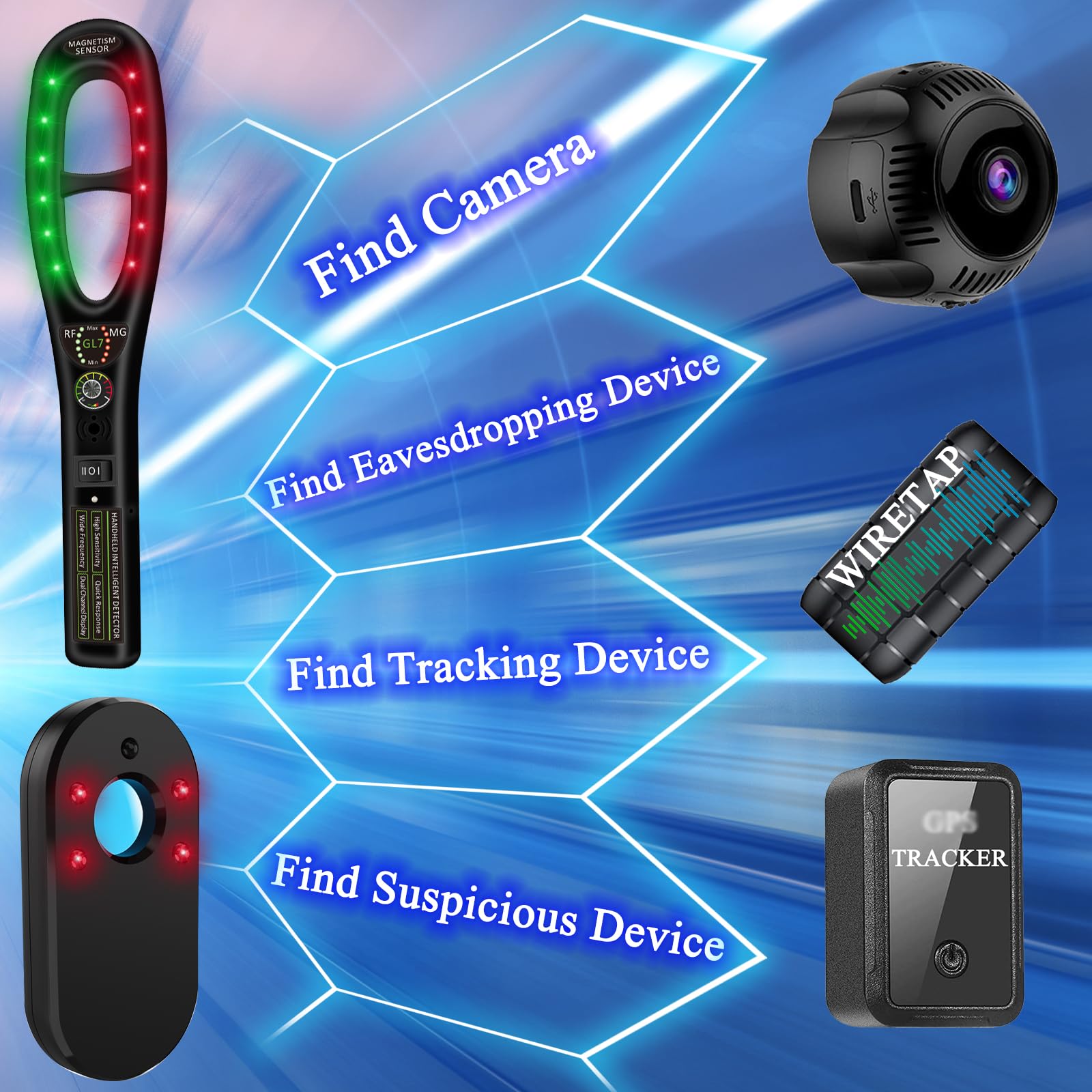 Keulgoul Camera Detector Camera Finder Protect Your Privacy For Hotels Car Office Home Travel