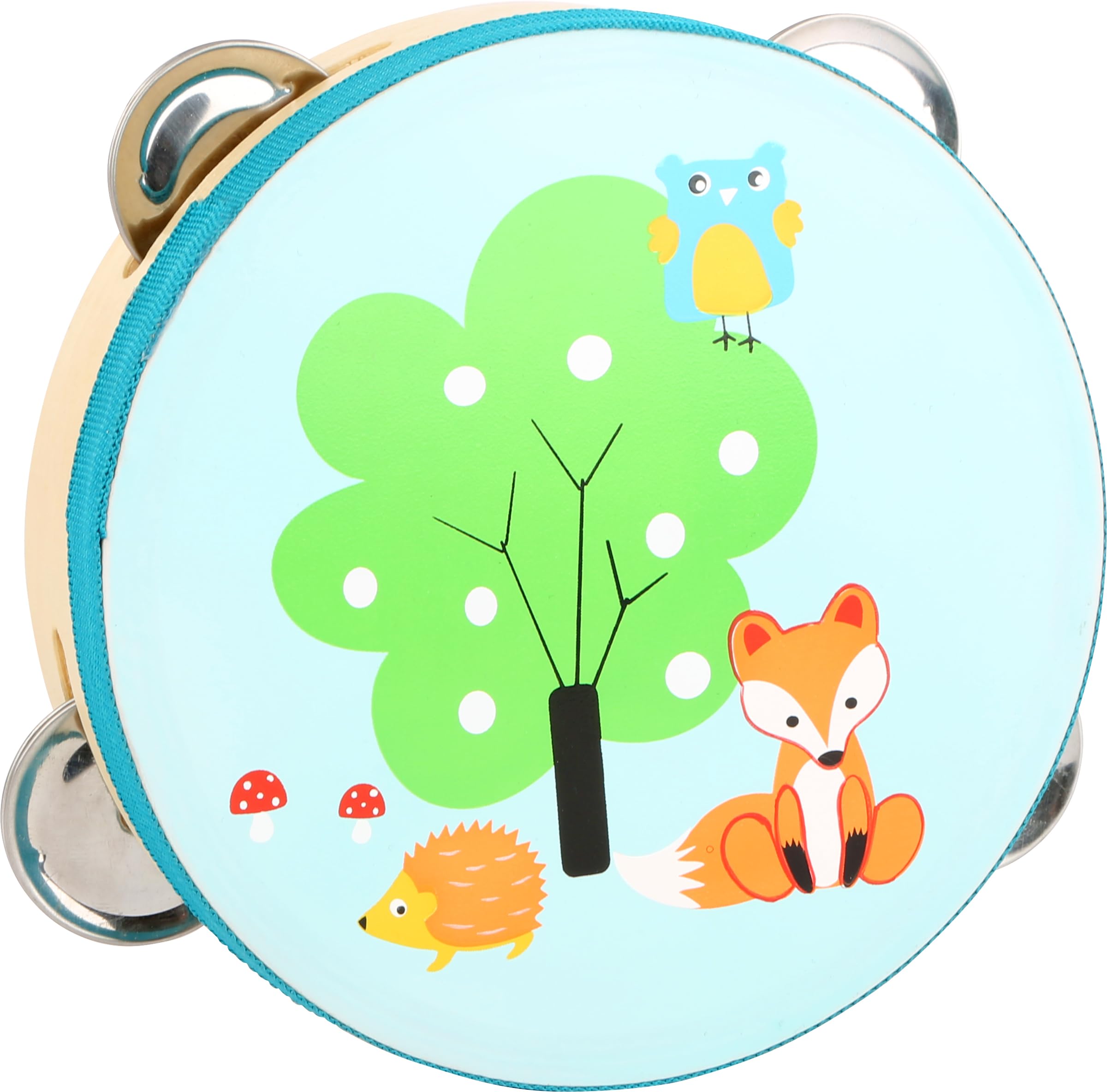 Small Foot 10721 Tambourine for Children, ChildFriendly Design, Popular Music Instrument the Promotion of Rhythm and Tact