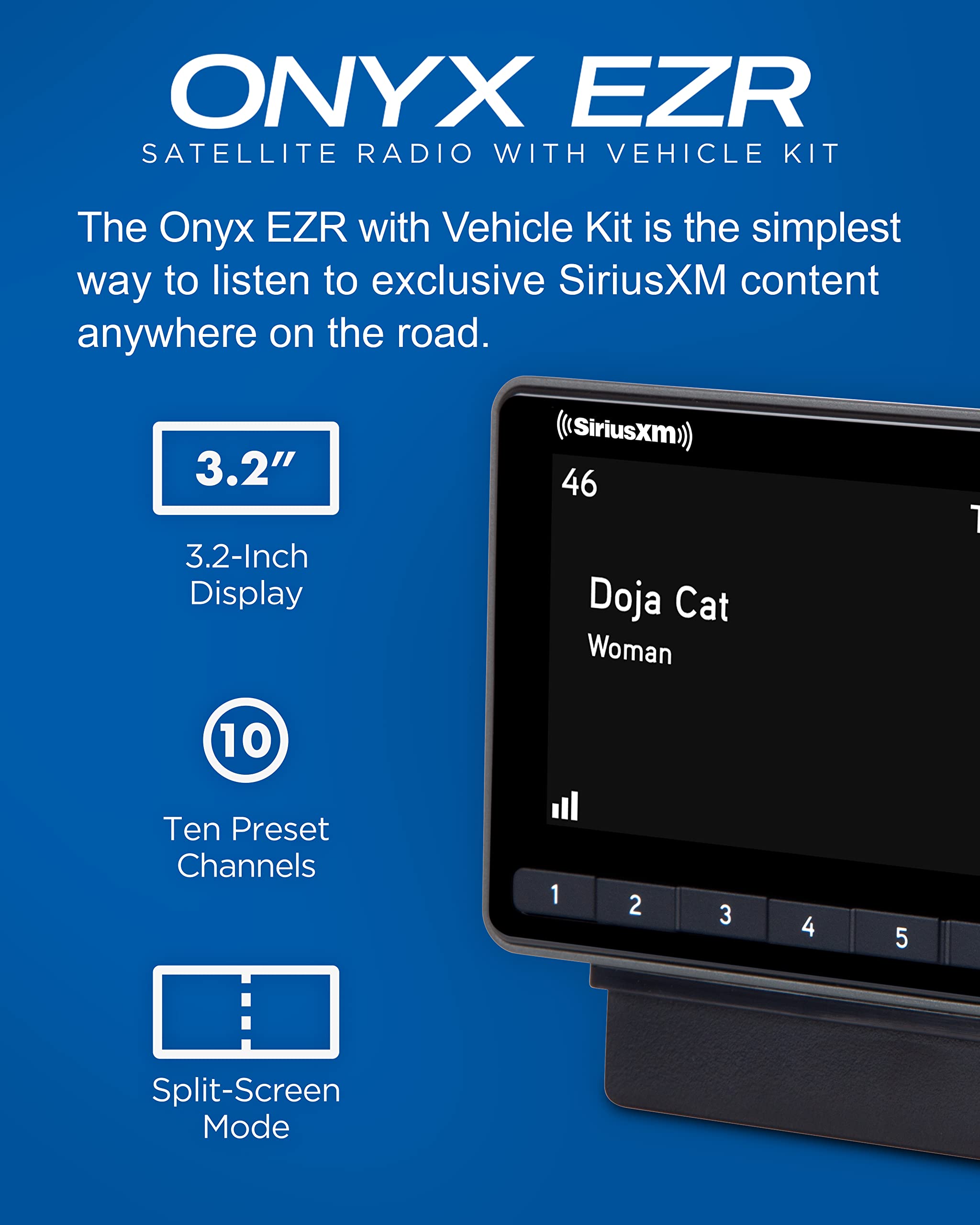 Siriusxm Sxezr1V1 Onyx Ezr Satellite Radio With Vehicle Kit   Enjoy Siriusxm In Your Existing Car Stereo And Beyond With This Do