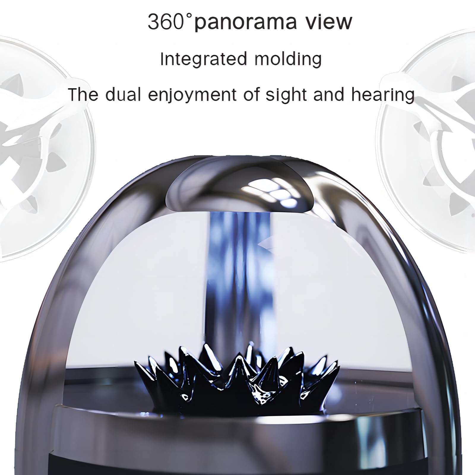Interyi Ferrofluid Speaker   Music Comes To Life With Dancing Ferrofluid, Bluetooth 5.0 Wireless Speaker, And 4 Color Customizab