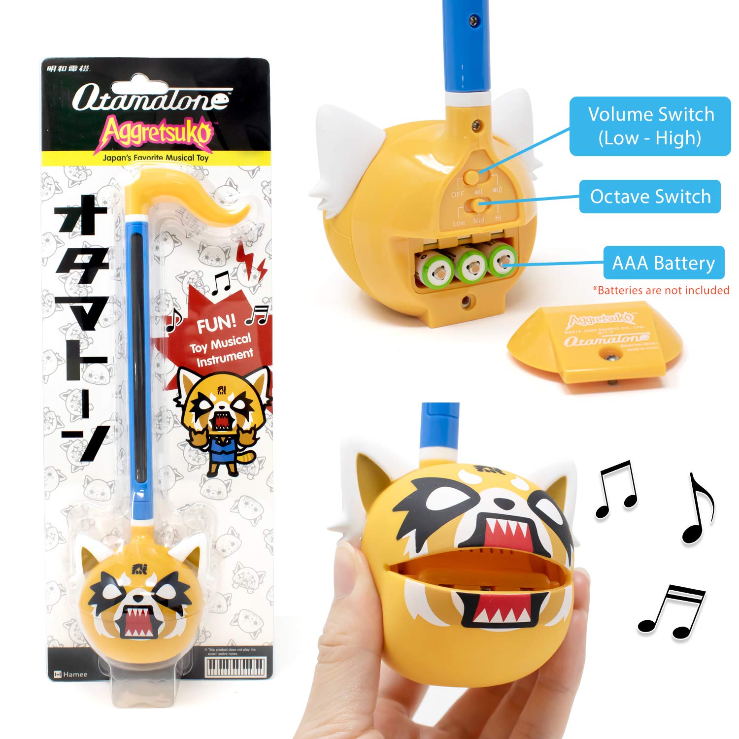 Otamatone Special Edition Sanrio (Aggretsuko   Rage)   Fun Electronic Musical Toy Synthesizer Instrument By Maywa Denki (Officia
