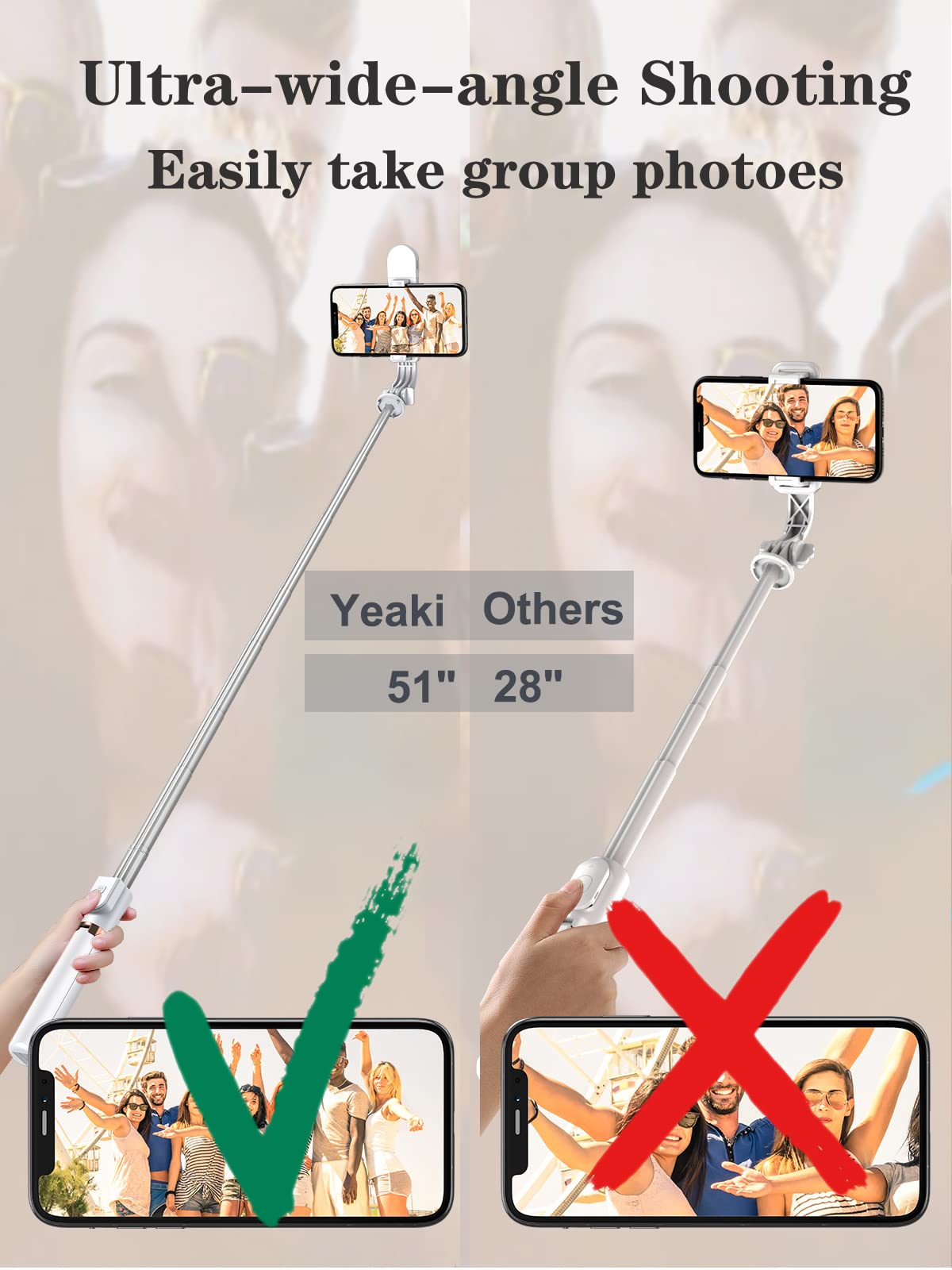 Stable Selfie Stick Tripod With Fill Light, Portable Travel Tripod With Remote, For Iphone 16/15/14/13/12/11/Xs Max/8/7, Samsung