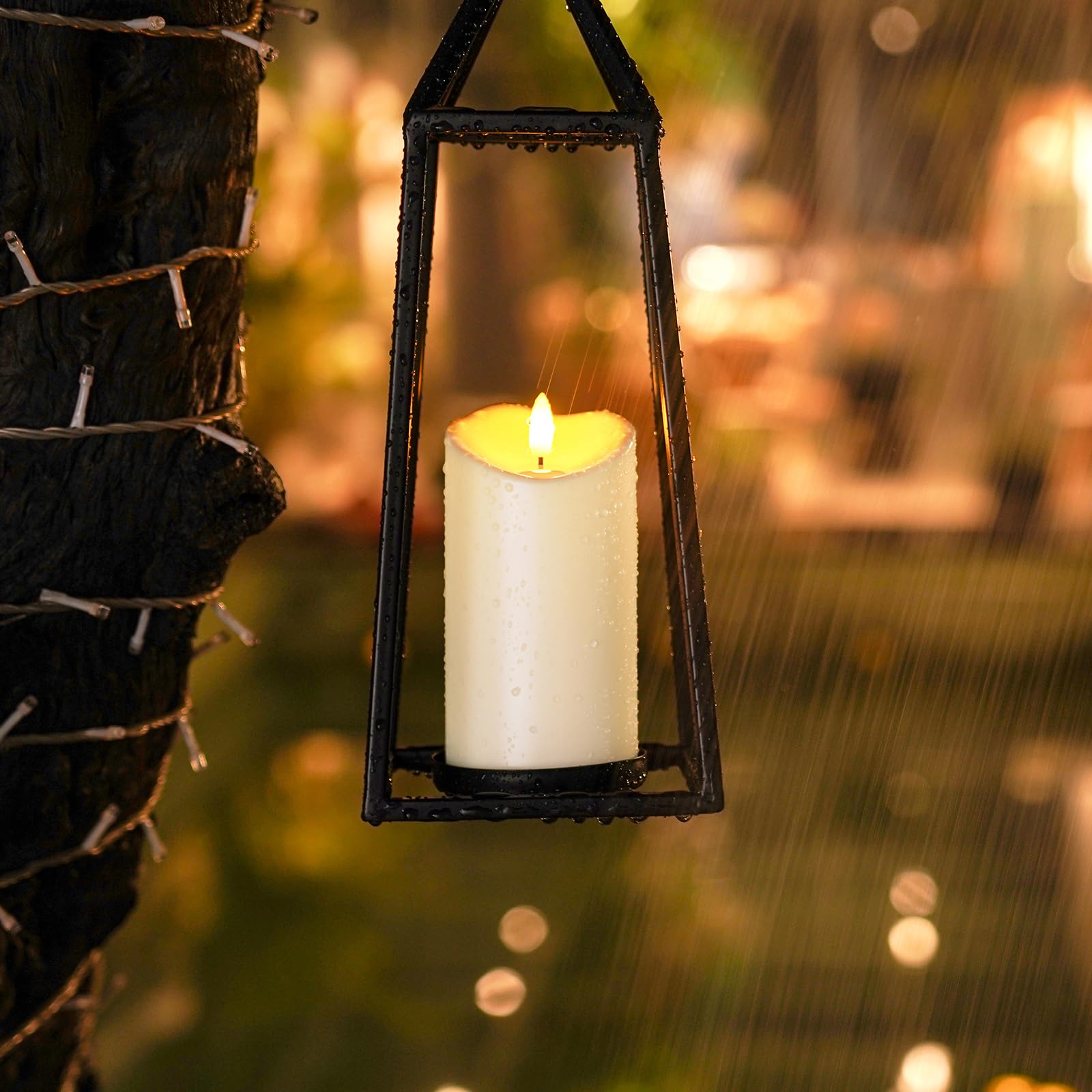 Homemory Rechargeable Flameless Candles, Led Candles, Battery Operated Candles With Remote And Timers, Outdoor Waterproof, Long