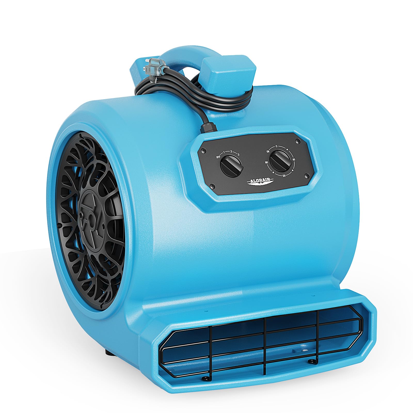 ALORAIR 4000 CFM Air Mover Blower Fan for Industrial, Floor Drying Fan, Carpet Dryer - Timer, Stackable, 3 Speeds, 5 Adjustable