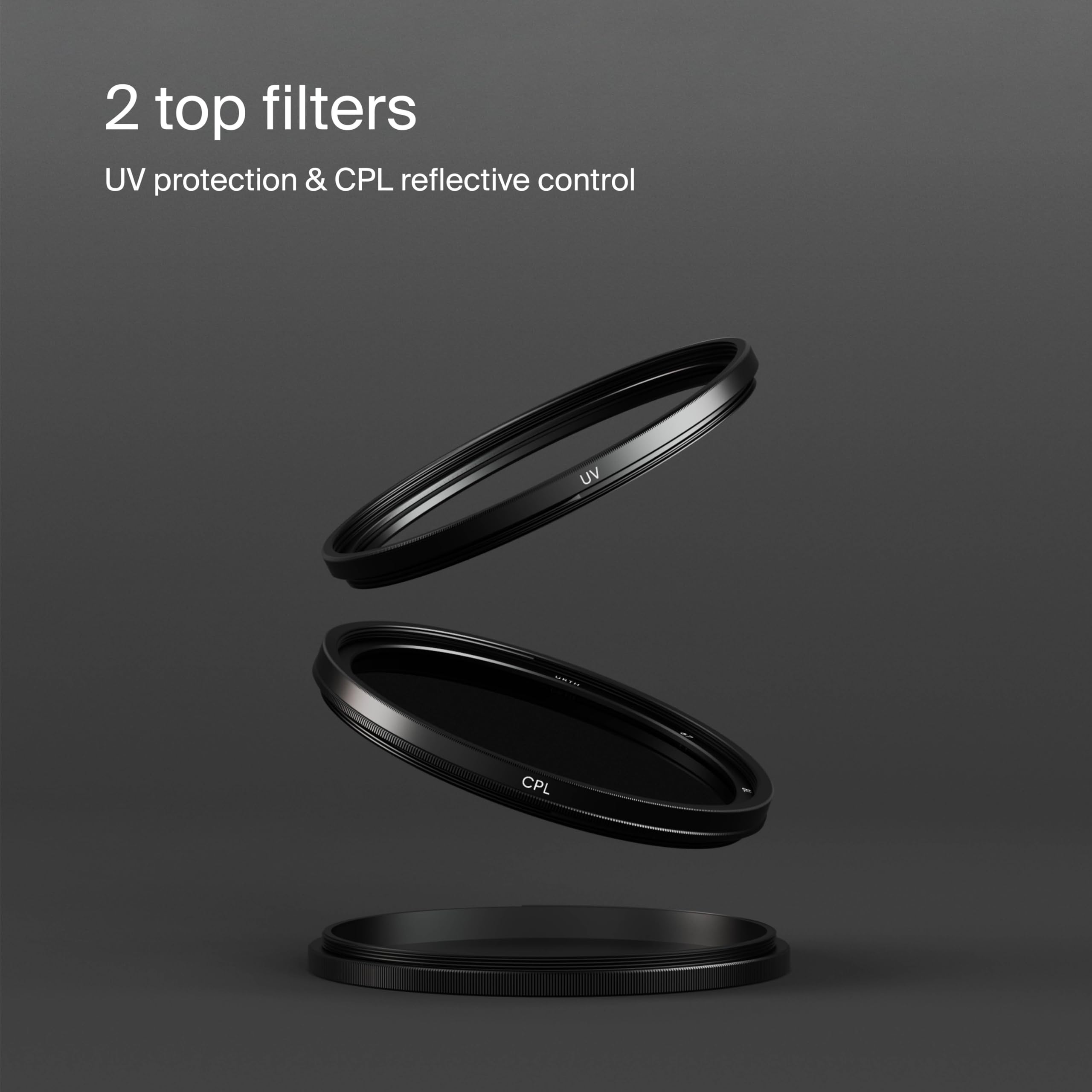 Urth 67Mm 2-In-1 Lens Filter Kit - Uv, Circular Polarizing (Cpl), Multi-Coated Optical Glass, Ultra-Slim Camera Lens Filters