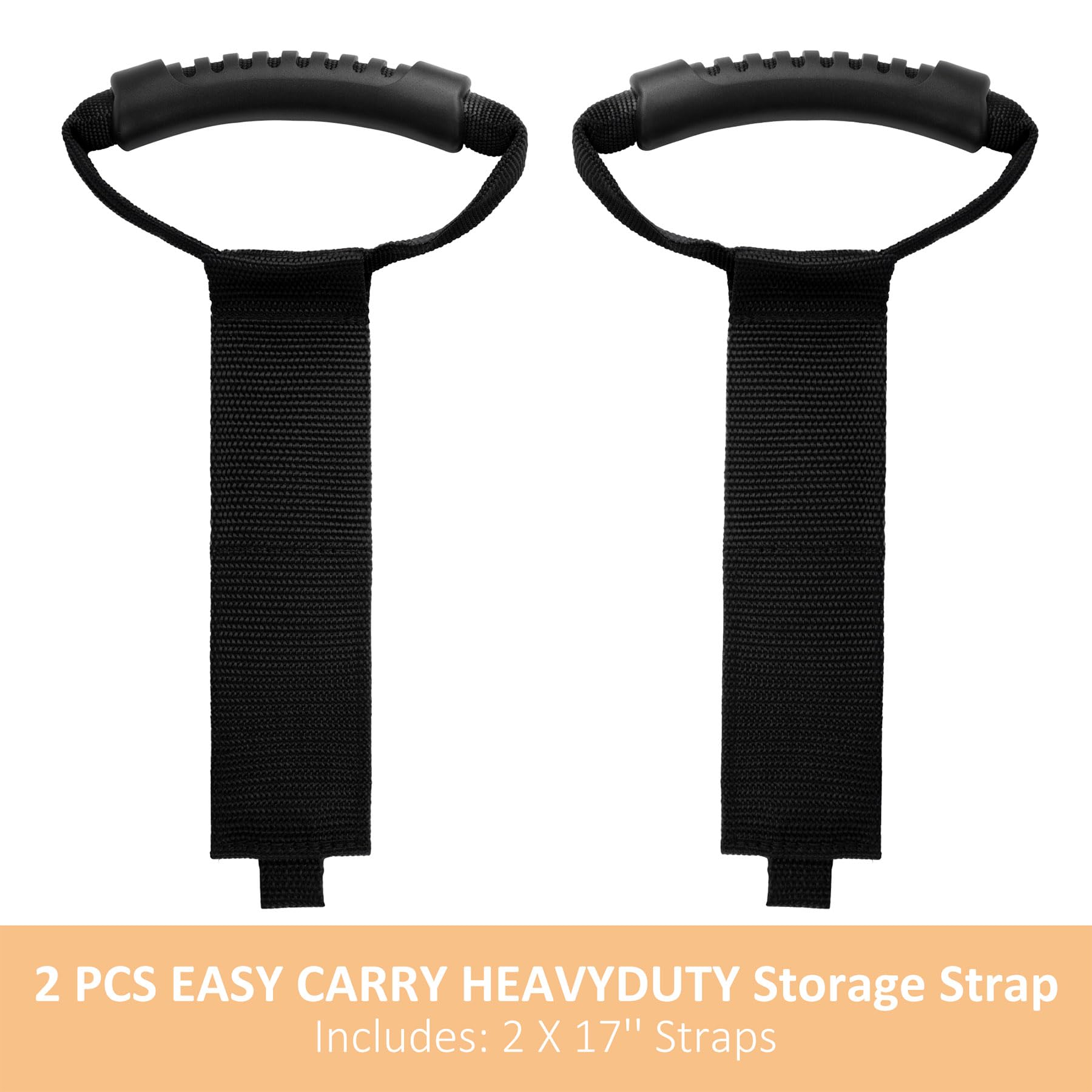 Easy Carry Storage Straps (2 Pack) Heavy Duty Hook And Loop Cord Carrying Strap Organizer With Handle For Pool Hoses, Garden Hos