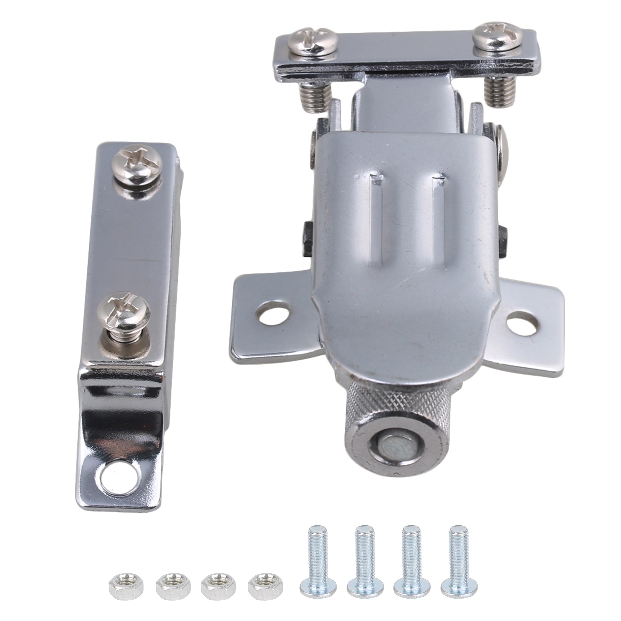 Lovermusic Silver 85x50mm Metal Type B Strainer Throw Off Butt End Set Replacement for Snare Drum