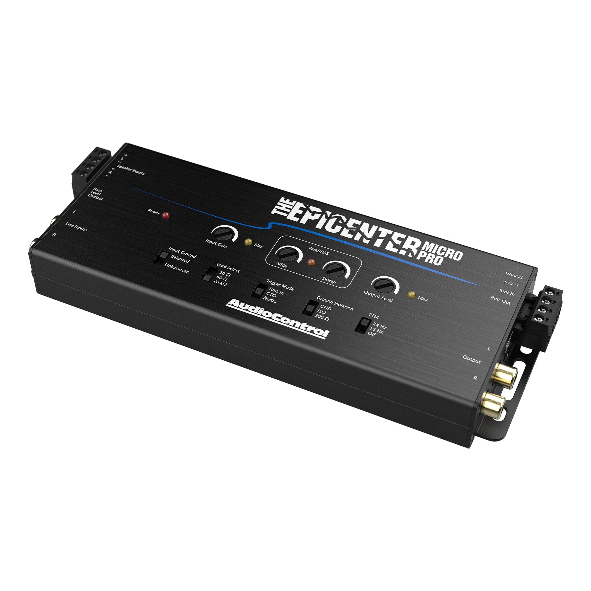 Audiocontrol The Epicenter Micro Pro Digital Bass Restoration Processor & Line Output Converter, Car Audio Bass Booster Maximize
