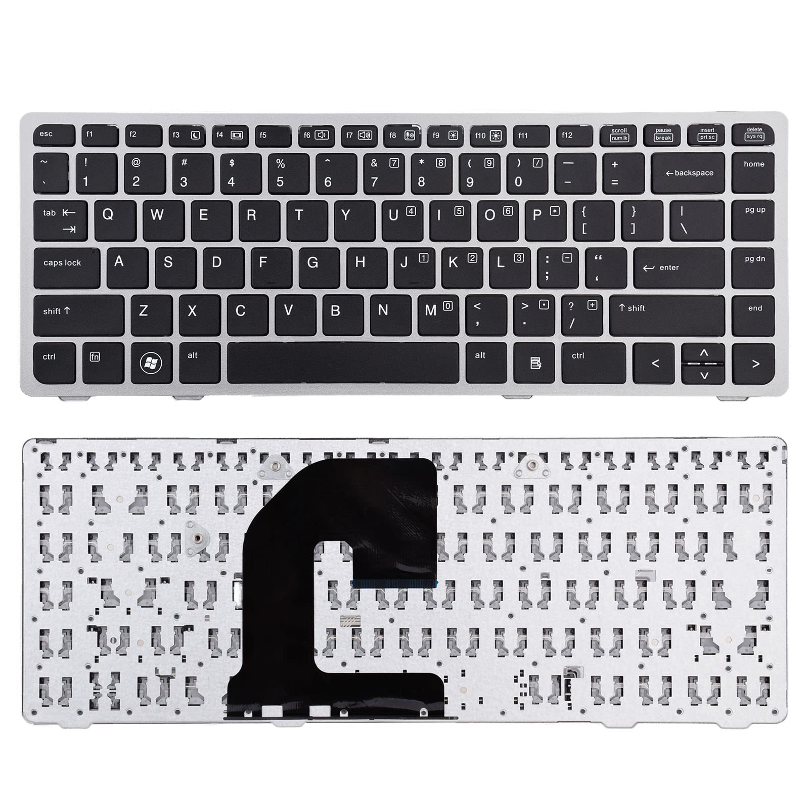 Tlbtek Keyboard Replacement Compatible With Hp Probook 6460B 6465B 6470B 6475B And Elitebook 8460P 8460W 8470P 8470W Series Lapt