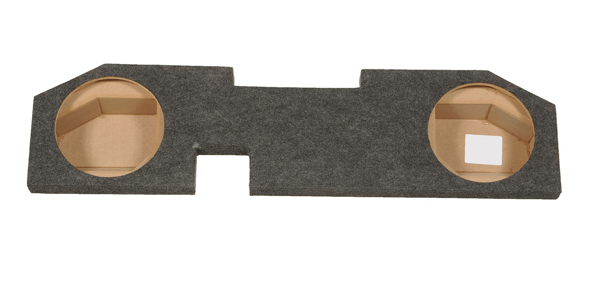 Rockville Dual 12' Sub Enclosure for 2002-2015 Dodge Ram Quad Cab/Xcab 2500/3500 - Black, Sealed, Compact, Screw-In, MDF, Not Water Resistant