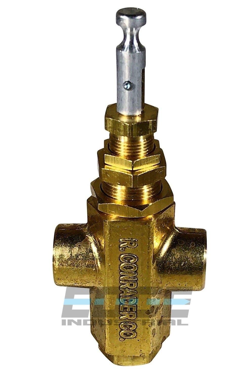 Conrader Pilot Cross Unloader Valve Mounting Boss Air Compressor, 1/4'' Female Npt Fnpt (120 140 Psi)