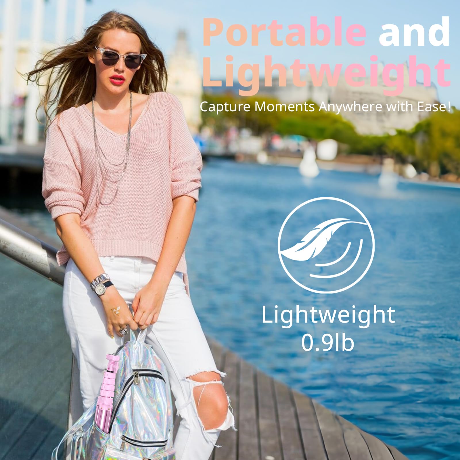 Ubeesize 72'' Phone Tripod & Selfie Stick, Camera Tripod Stand With Wireless Remote And Phone Holder,Compatible With Iphone Andr