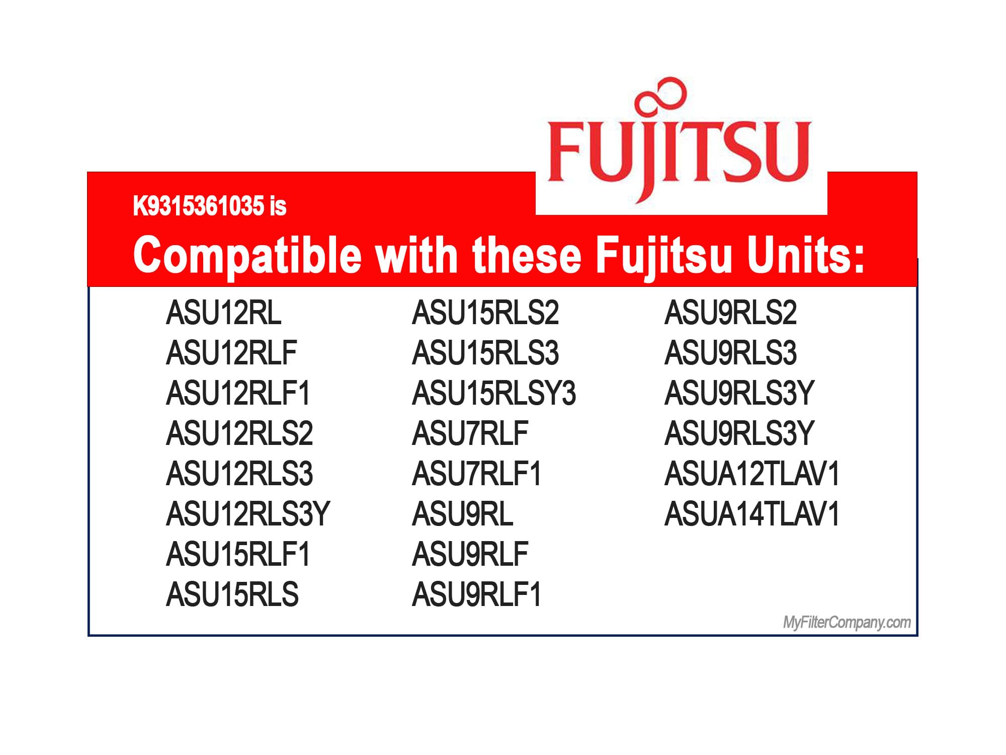 Fujitsu General Utr-Fa16 K9315361035 Mini Split Filter Annual Supply Pack