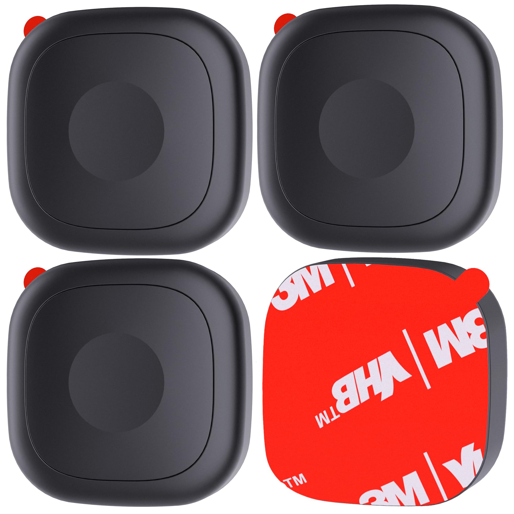 4 Pack for Tile Life360 Mate 2024/2022 Bluetooth Tracker Adhesive Mount, Silicone Waterproof Case with 3M Adhesive Sticker Stick