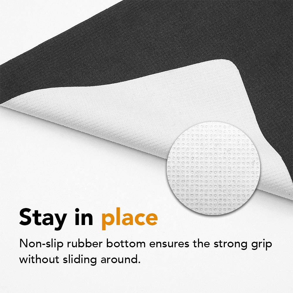 Senseagex Ekax 3 In 1 Mouse Pad, Multi Functional Microfiber Mouse Pad For Laptop, Portable & Washable Keyboard Mat, Monitor Pro