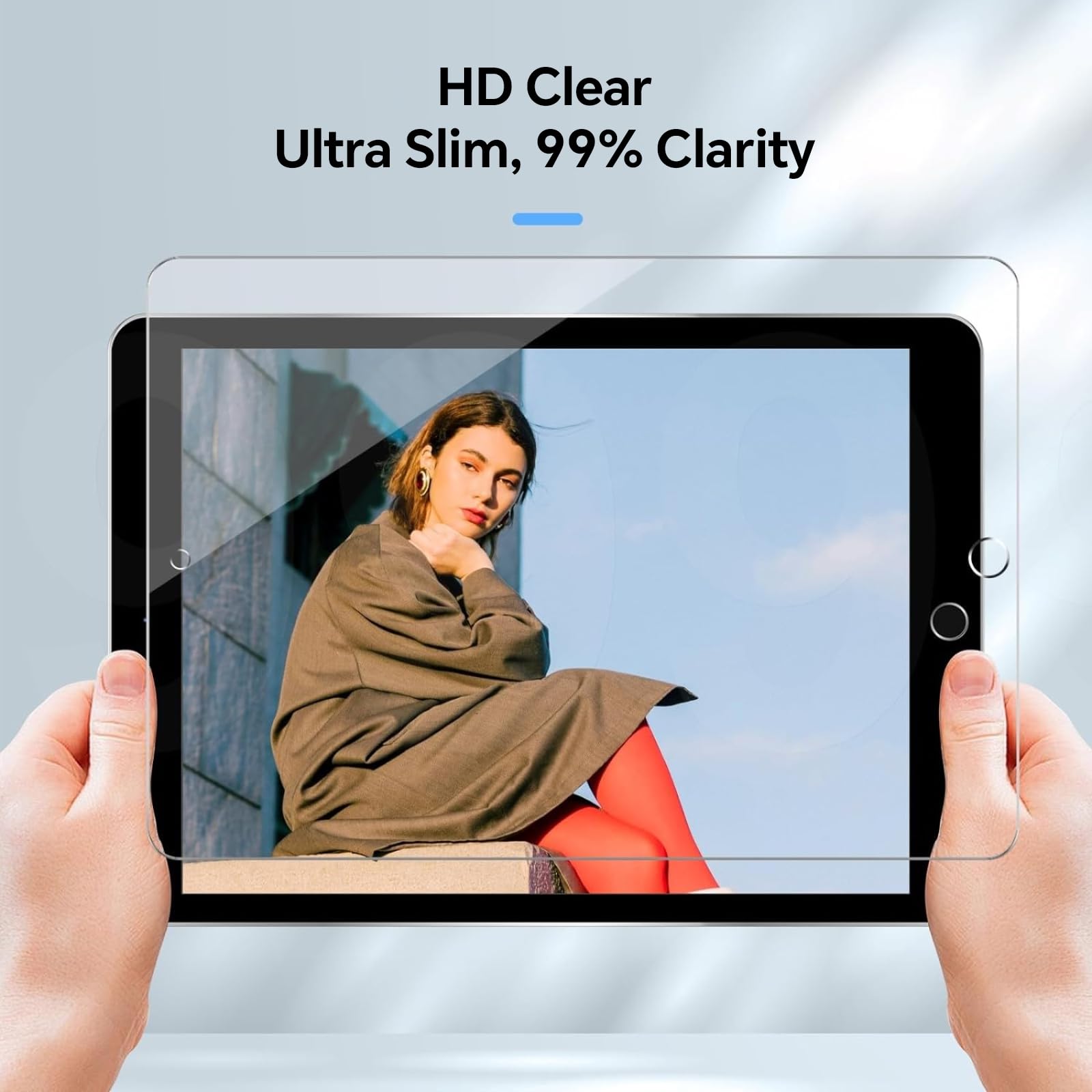 Romuto Ipad Air 2 Screen Protector [2 Pack] Ipad 9.7 Inch Screen Protector Tempered Glass Film, Ipad 6Th/5Th Generation Screen P