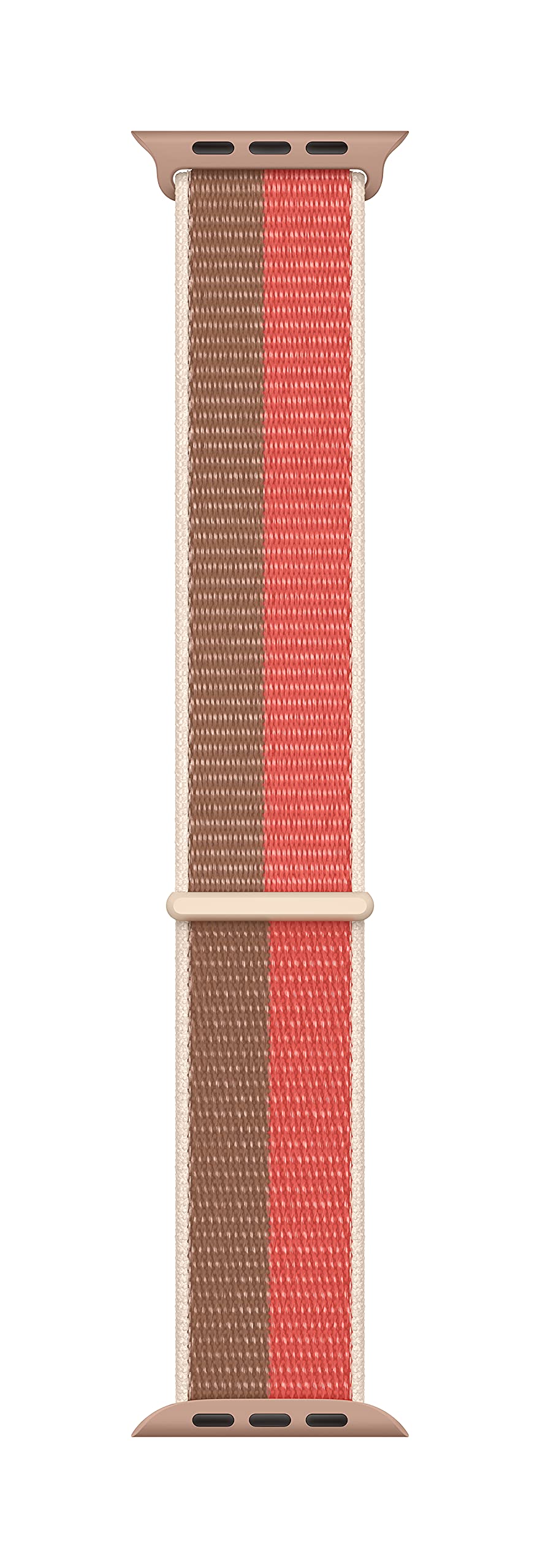 Apple Watch Band - Sport Loop (45mm) - Pink Pomelo/Tan - Regular