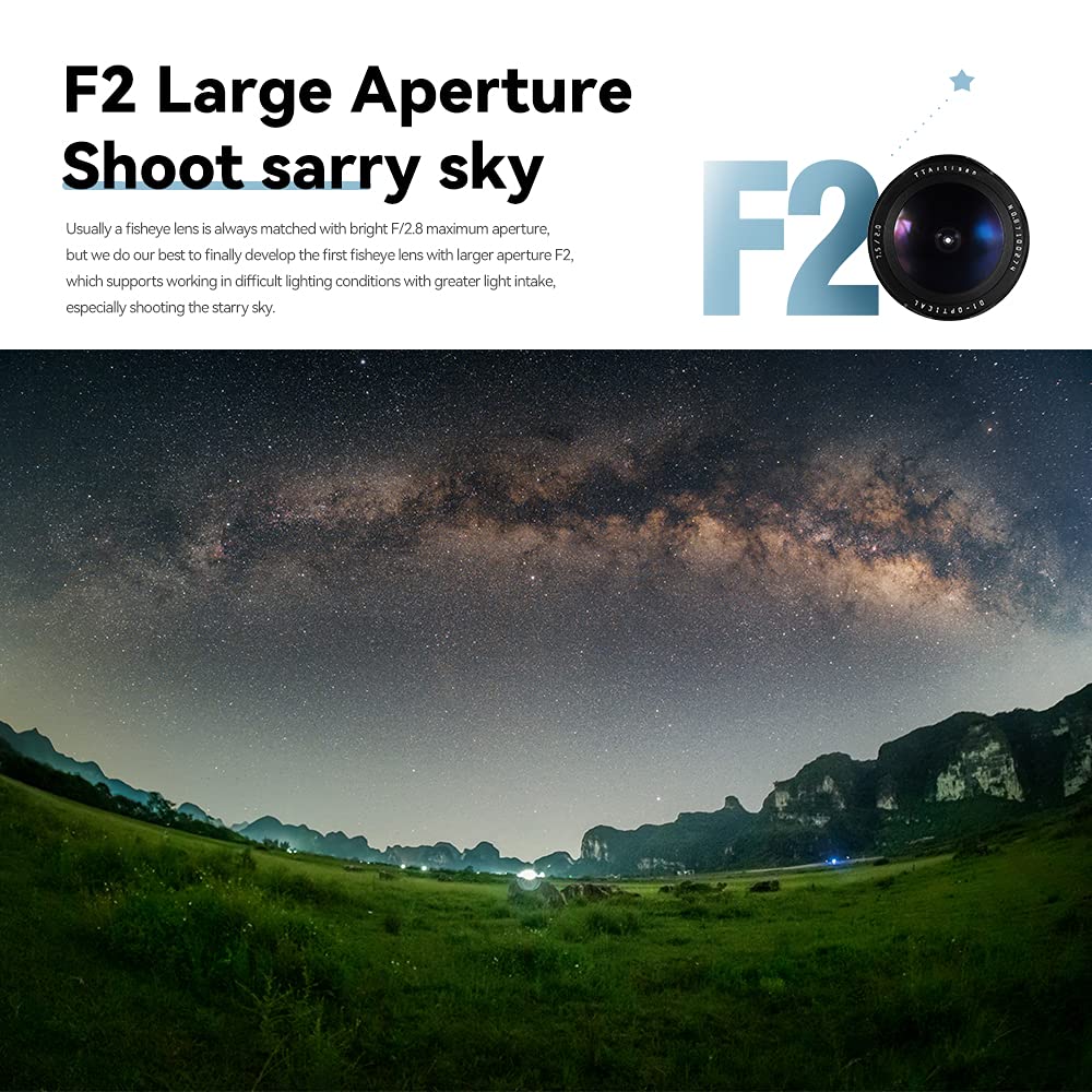 Ttartisan Aps C 7.5Mm F2.0 Fisheye Lens With 180� Angle Of View Half Frame Compatible With Eos R Mount Cameras Like Eos R,Eos Rp, Eos R5,Eos R6 Mirrorless Camera